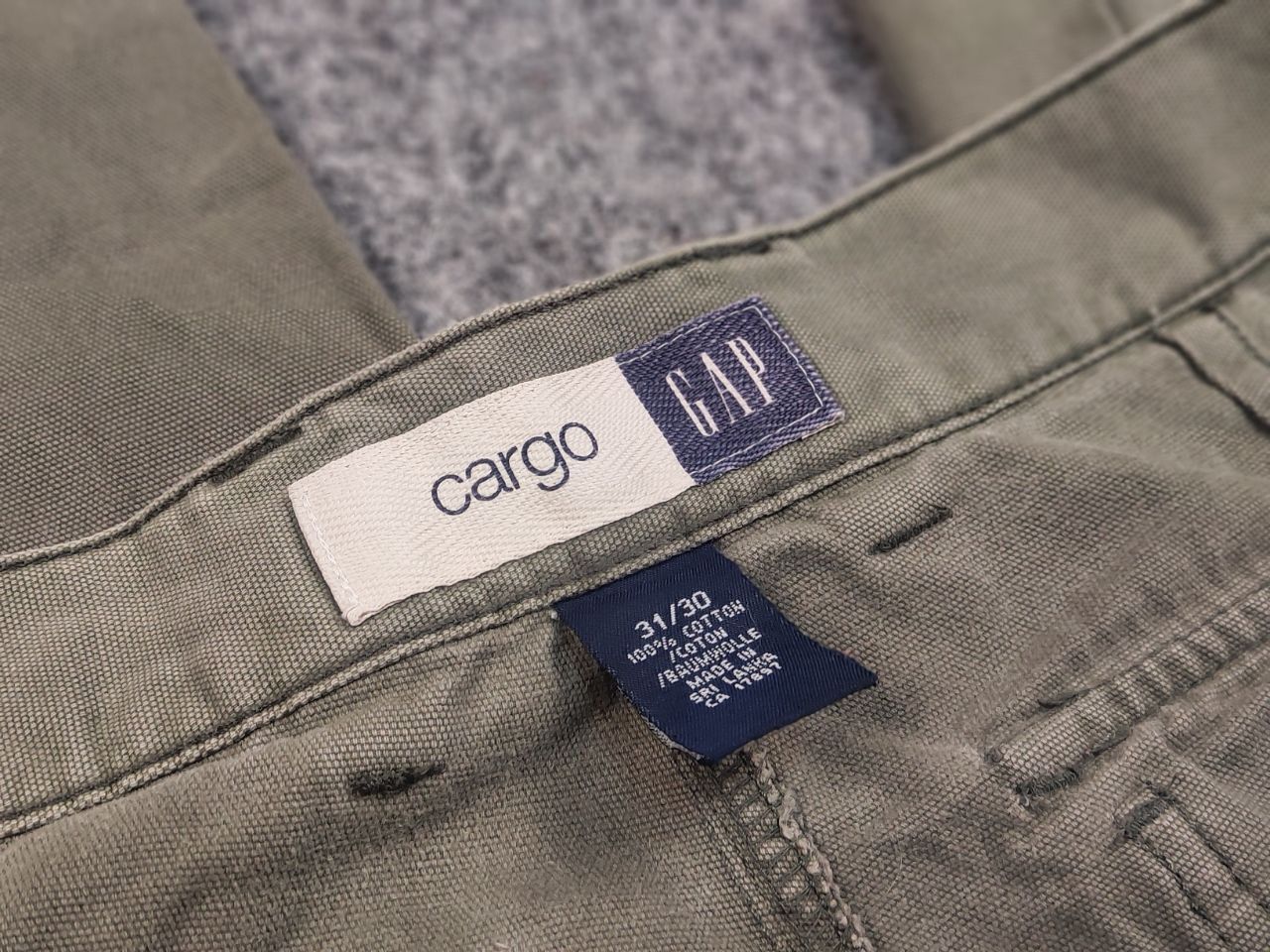 If Six Was Nine Vtg Gap hysteric glamour style Faded Canvas Cargo Pants Hype Size US 31 - 15 Thumbnail