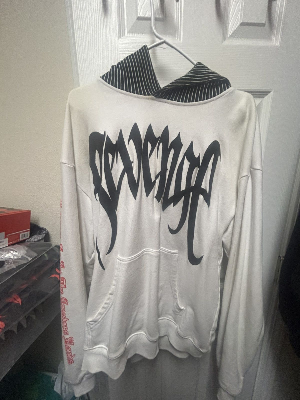 Revenge Revenge Pinstripe Hoodie Size US L / EU 52-54 / 3 - 1 Thumbnail