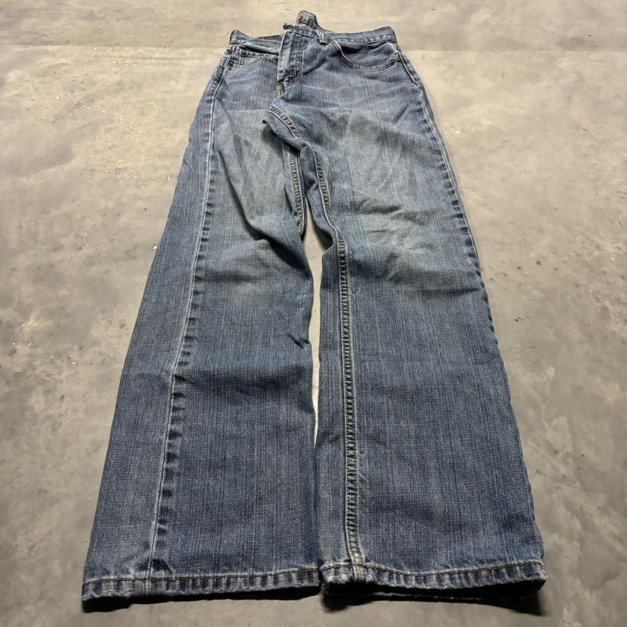 Levi's × Vintage Crazy Vintage Y2K/2000s Grunge Levis Medium Wash Denim Jeans! Size US 30 / EU 46 - 3 Thumbnail