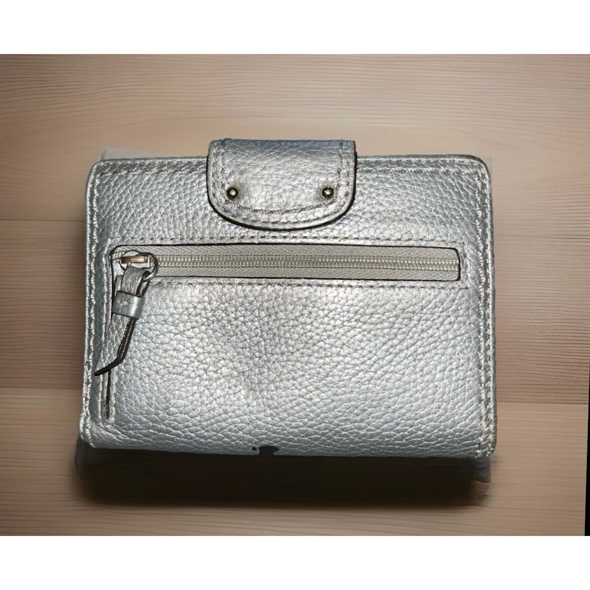 Coach Coach Leather Crossbody Pebbled Metallic Silver Penelope J11 Size ONE SIZE - 7 Thumbnail
