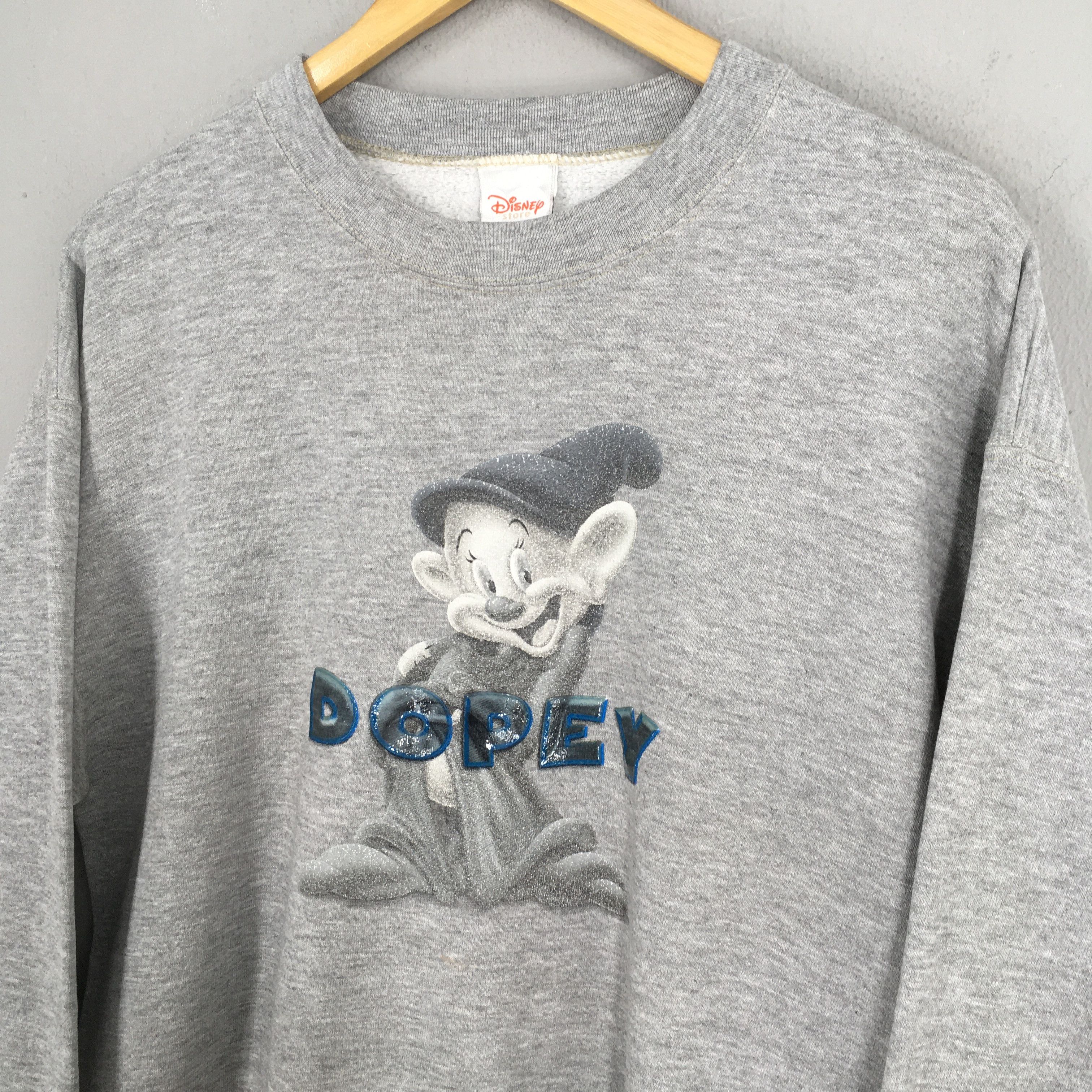 Disney Vintage 90s Grumpy Dopey 7 Dwarf Sweatshirts Large Size US L / EU 52-54 / 3 - 3 Thumbnail