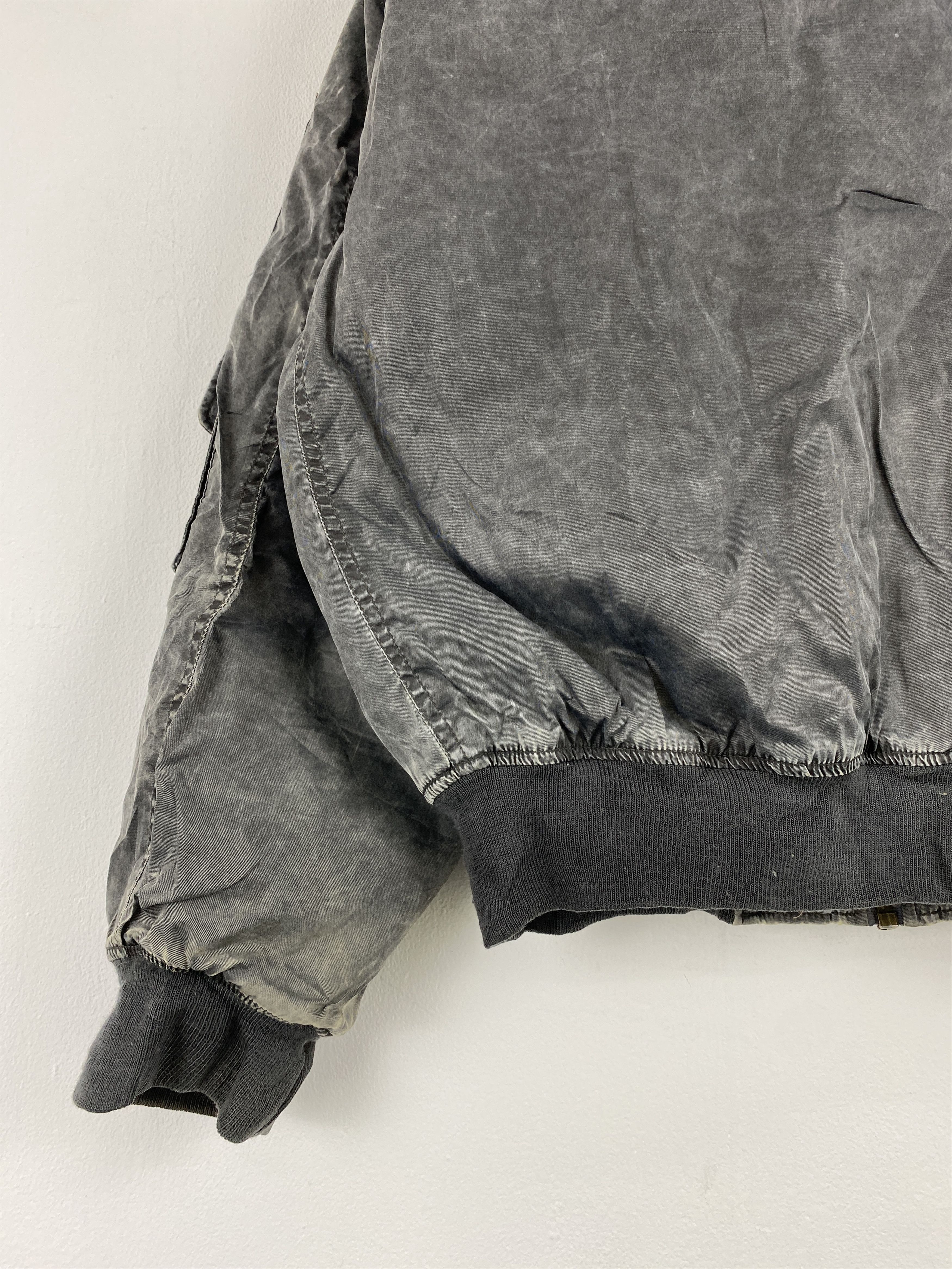Japanese Brand Vintage 90s Flyer's Man Bomber Faded Black Jacket JA0117 Size US M / EU 48-50 / 2 - 11 Thumbnail