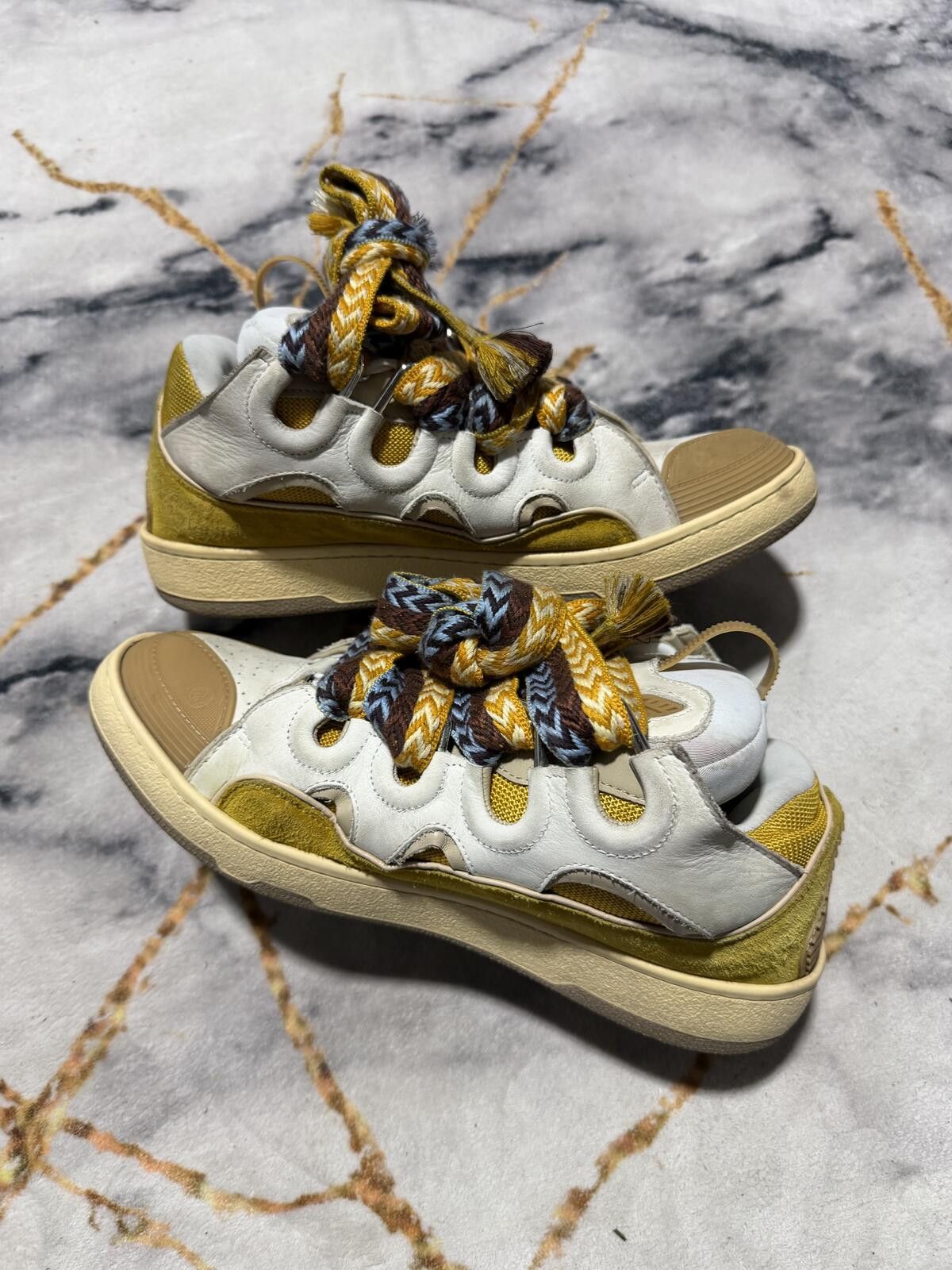Lanvin Lanvin Curb Yellow White - Sz 10US Size US 10 / EU 43 - 4 Thumbnail