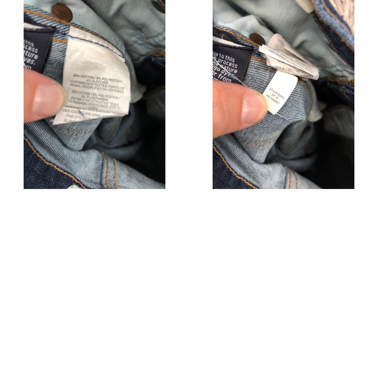 Madewell VINTAGE Madewell High Rise Skinny Jeans 25 Womens Dark Wash Blue Denim Size 42" / US 20 - 9 Thumbnail