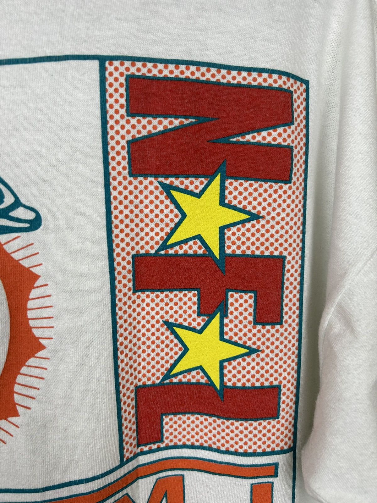 NFL Vintage 90s Miami Dolphins Nfl Team T shirt Size US XL / EU 56 / 4 - 7 Thumbnail