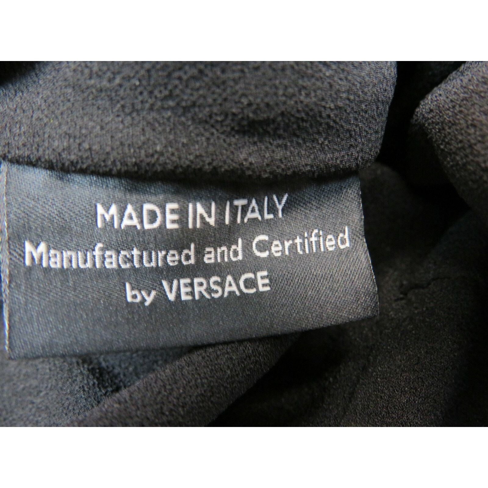 Versace VERSACE BLACK SILK SLEEVELESS FLOWER BROOCH HALTER BLOUSE 38 Size XS / US 0-2 / IT 36-38 - 10 Thumbnail