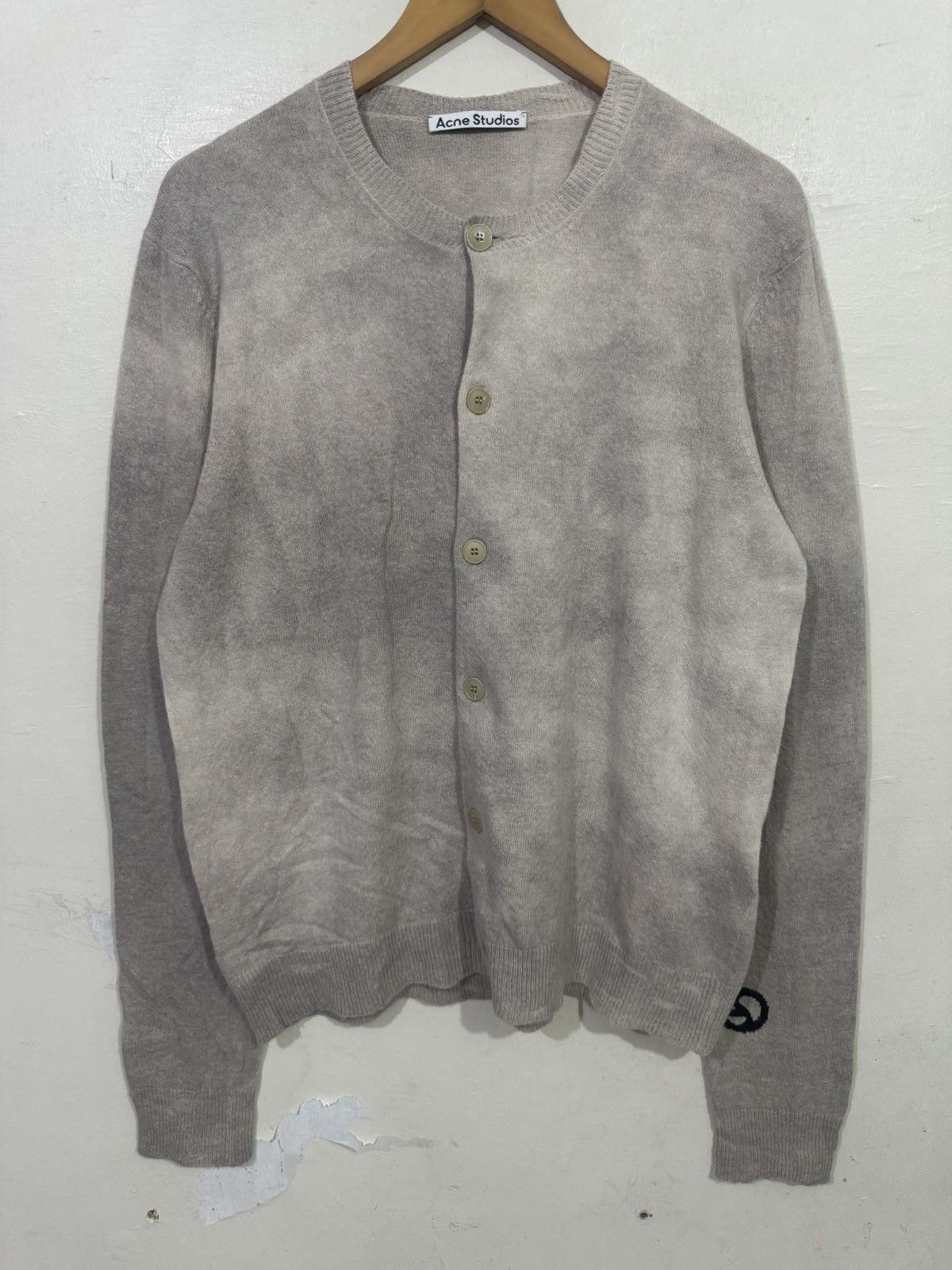 Acne Studios Crew neck Cardigan - Vintage beige Size US M / EU 48-50 / 2 - 3 Thumbnail