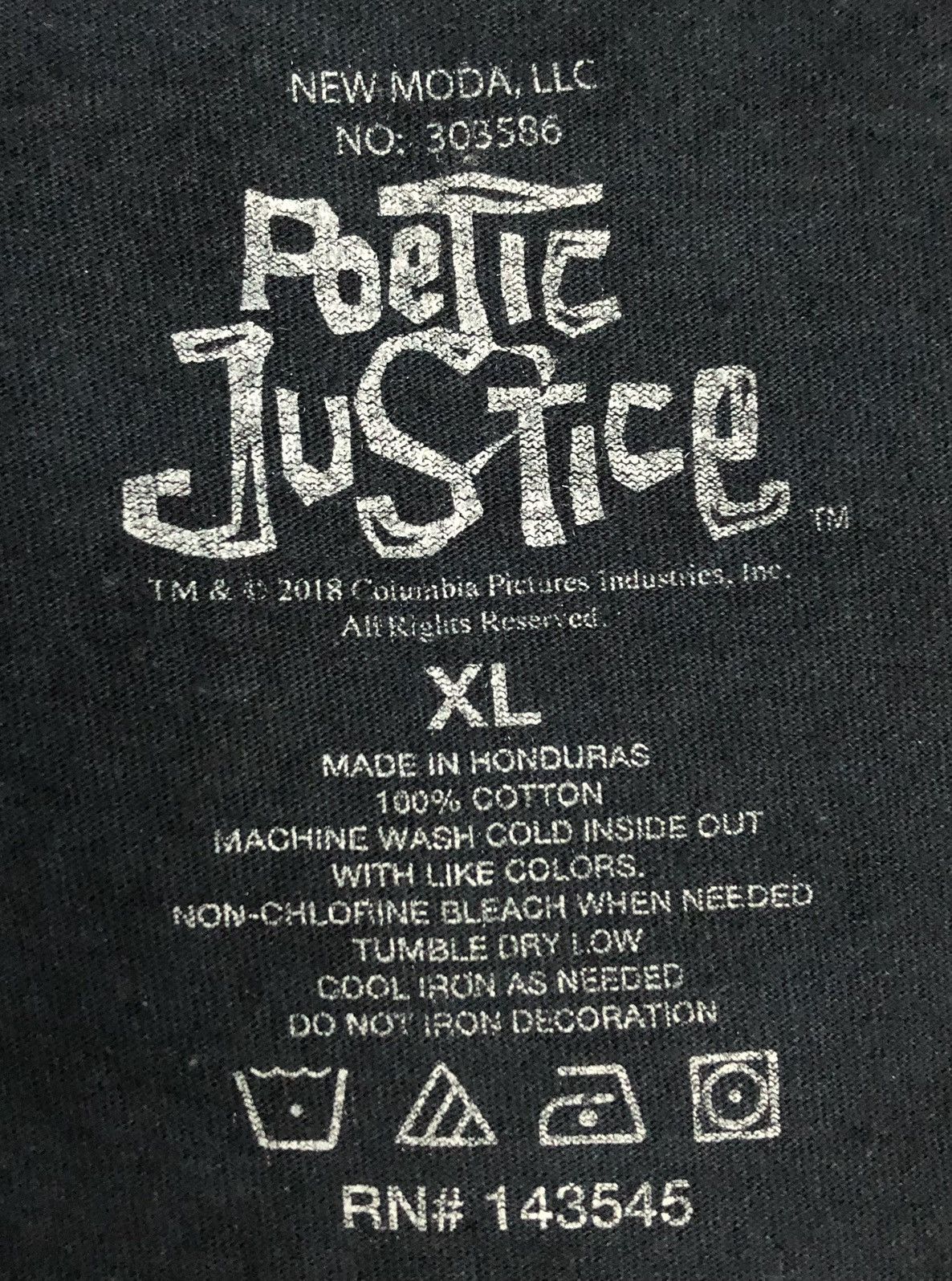 Rap Tees Tupac Shakur Poetic Justice T-Shirt Size US XL / EU 56 / 4 - 8 Thumbnail