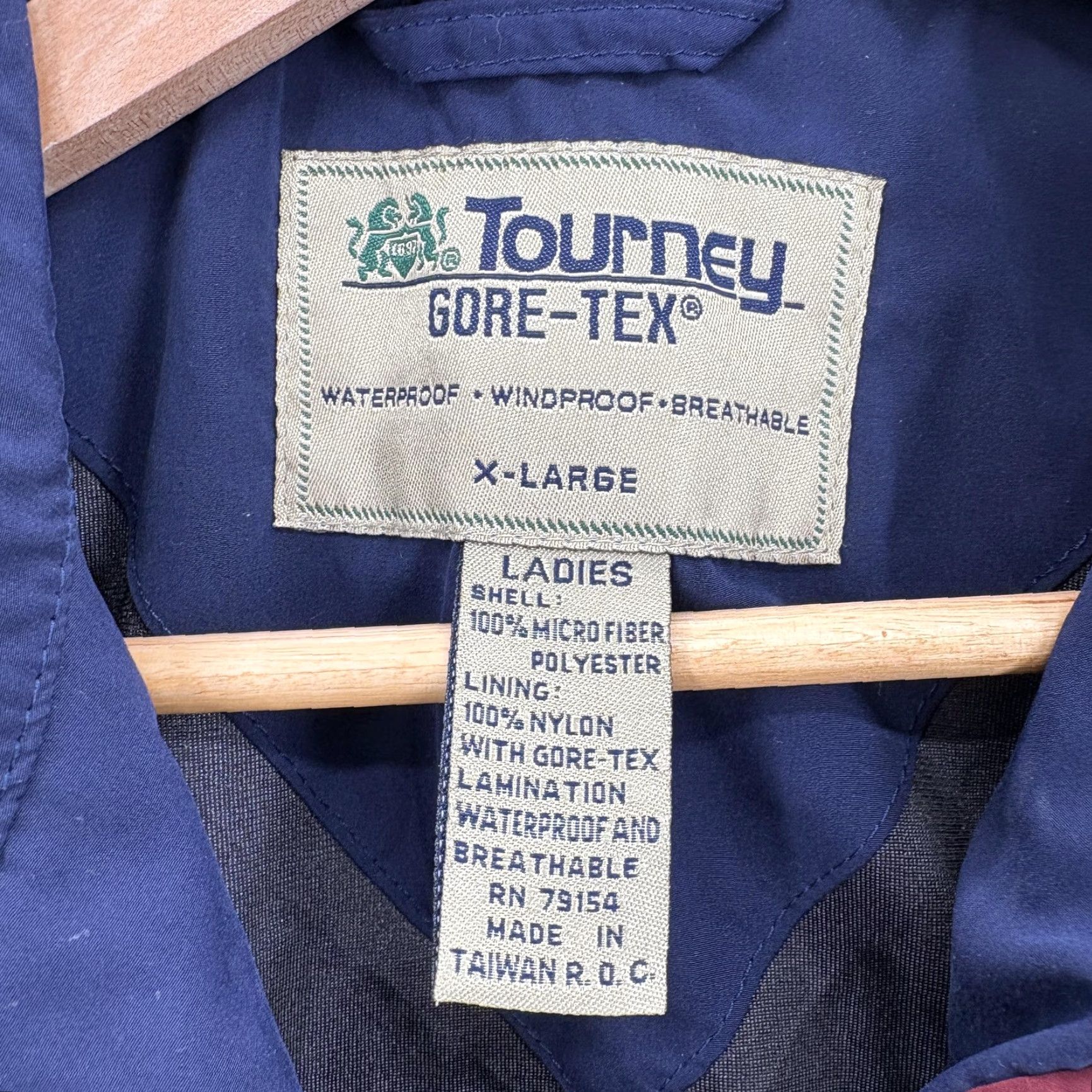 Vintage VINTAGE Tourney Gore-Tex Jacket Womens Extra Large Plaid Pullover Golf Anorak Size XL / US 12-14 / IT 48-50 - 4 Thumbnail