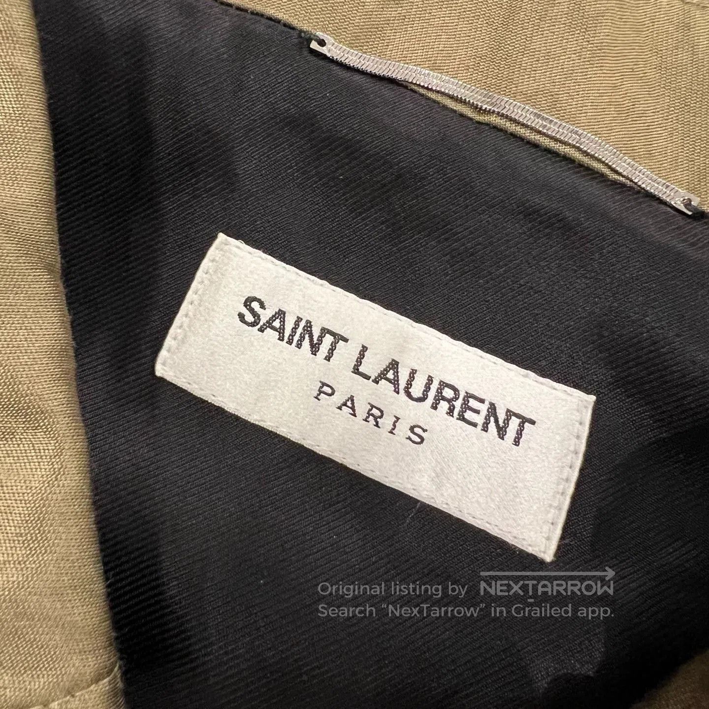 Yves Saint Laurent YSL Saint Laurent Gold Washed Metallic Jacket. Size US M / EU 48-50 / 2 - 4 Thumbnail