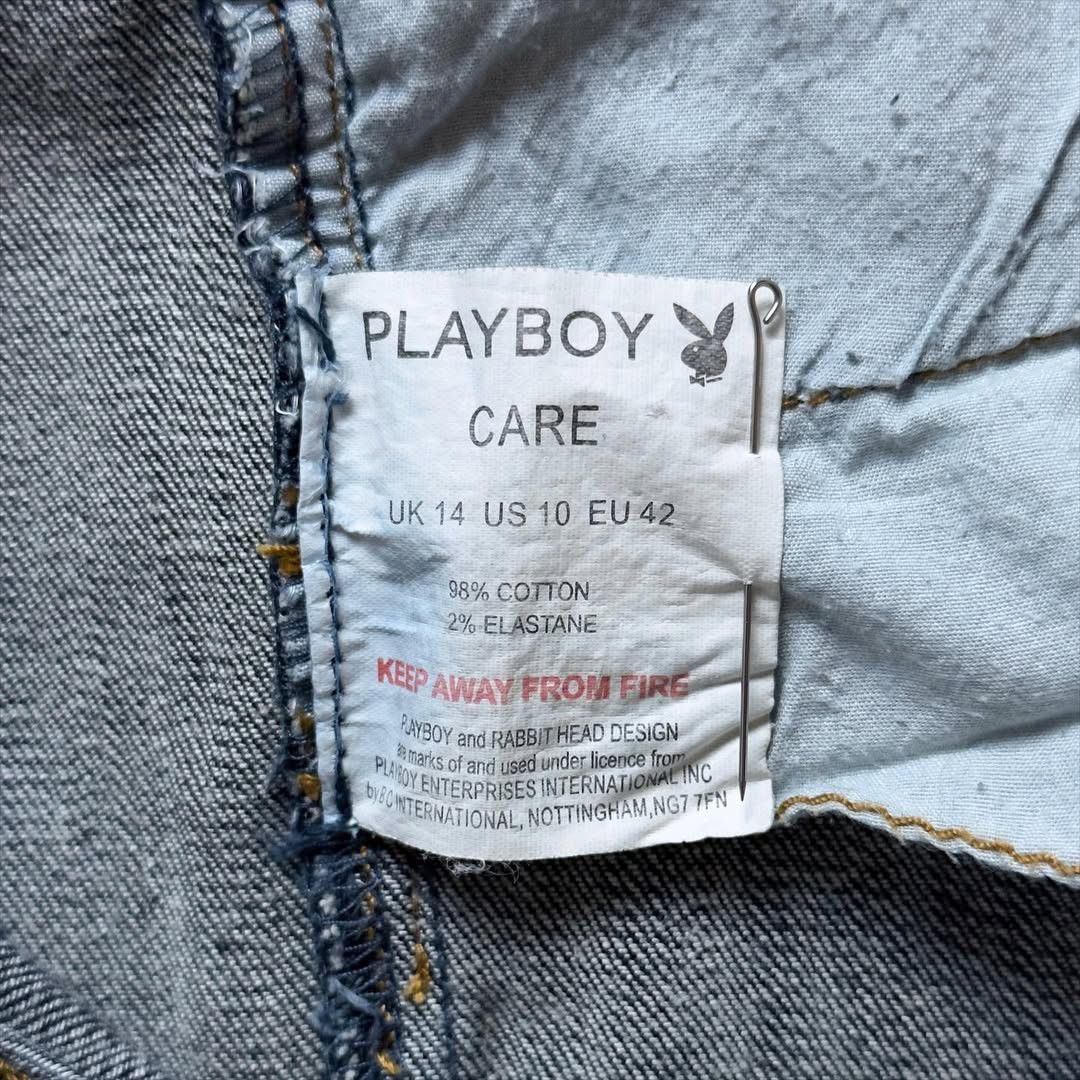 Playboy Upcycled “DRAGON POWER” Timberland Jeans Size 32" / US 10 / IT 46 - 8 Thumbnail