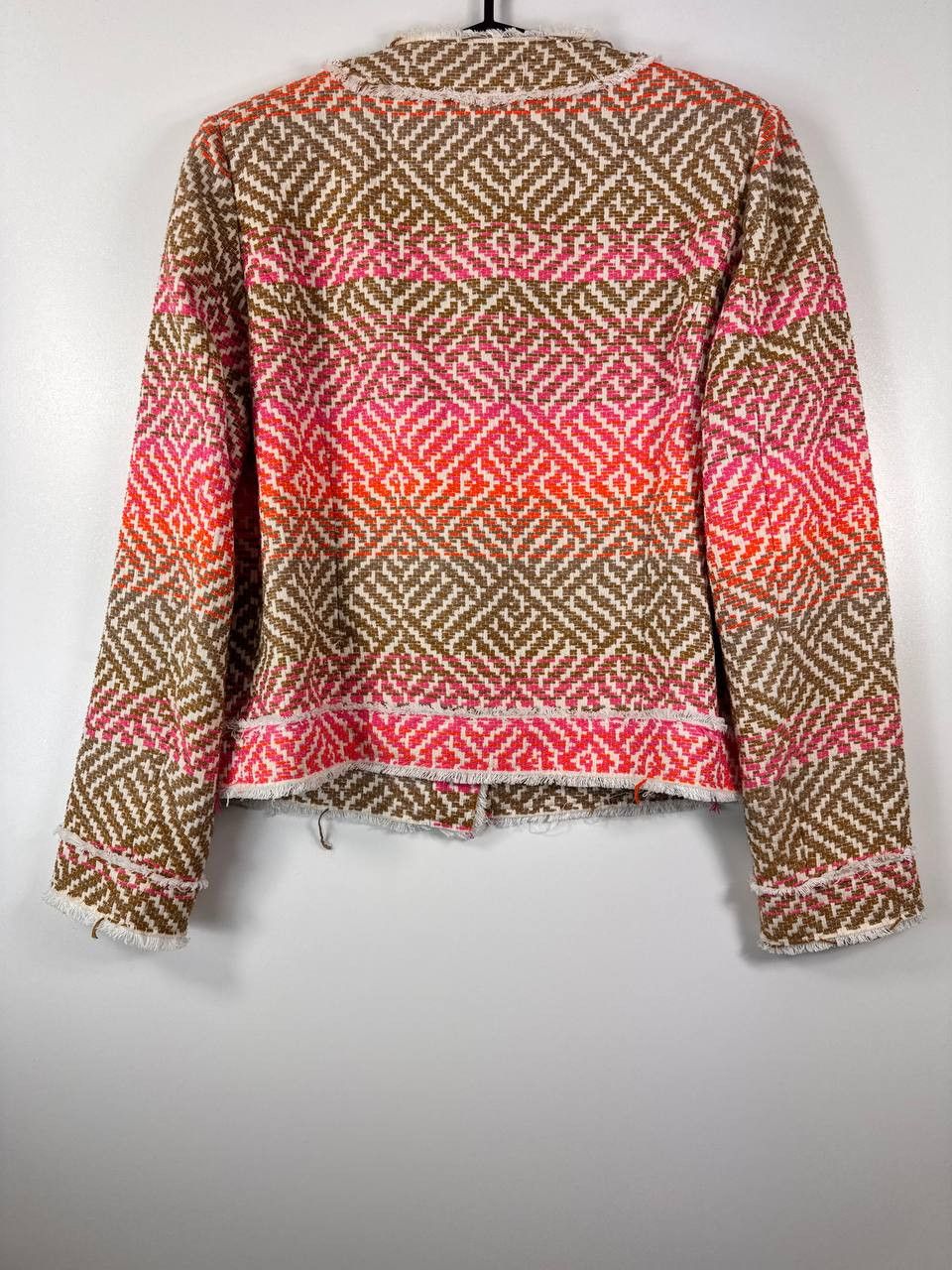 Bazar 14 Bazar Deluxe 5872 Women’s Tweed Jacket Brown Italy Size M Size M / US 6-8 / IT 42-44 - 5 Thumbnail