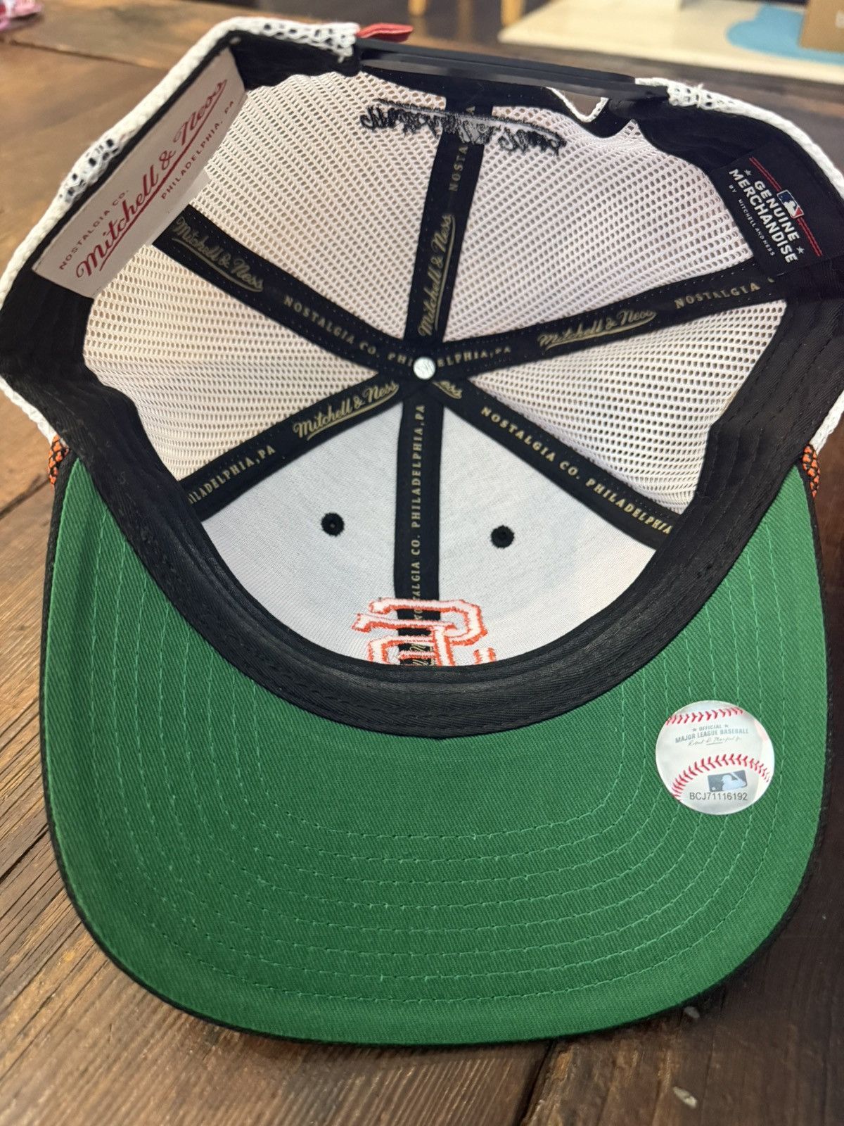 Mitchell & Ness Adjustable San Francisco Giants Trucker Hat Size ONE SIZE - 4 Thumbnail