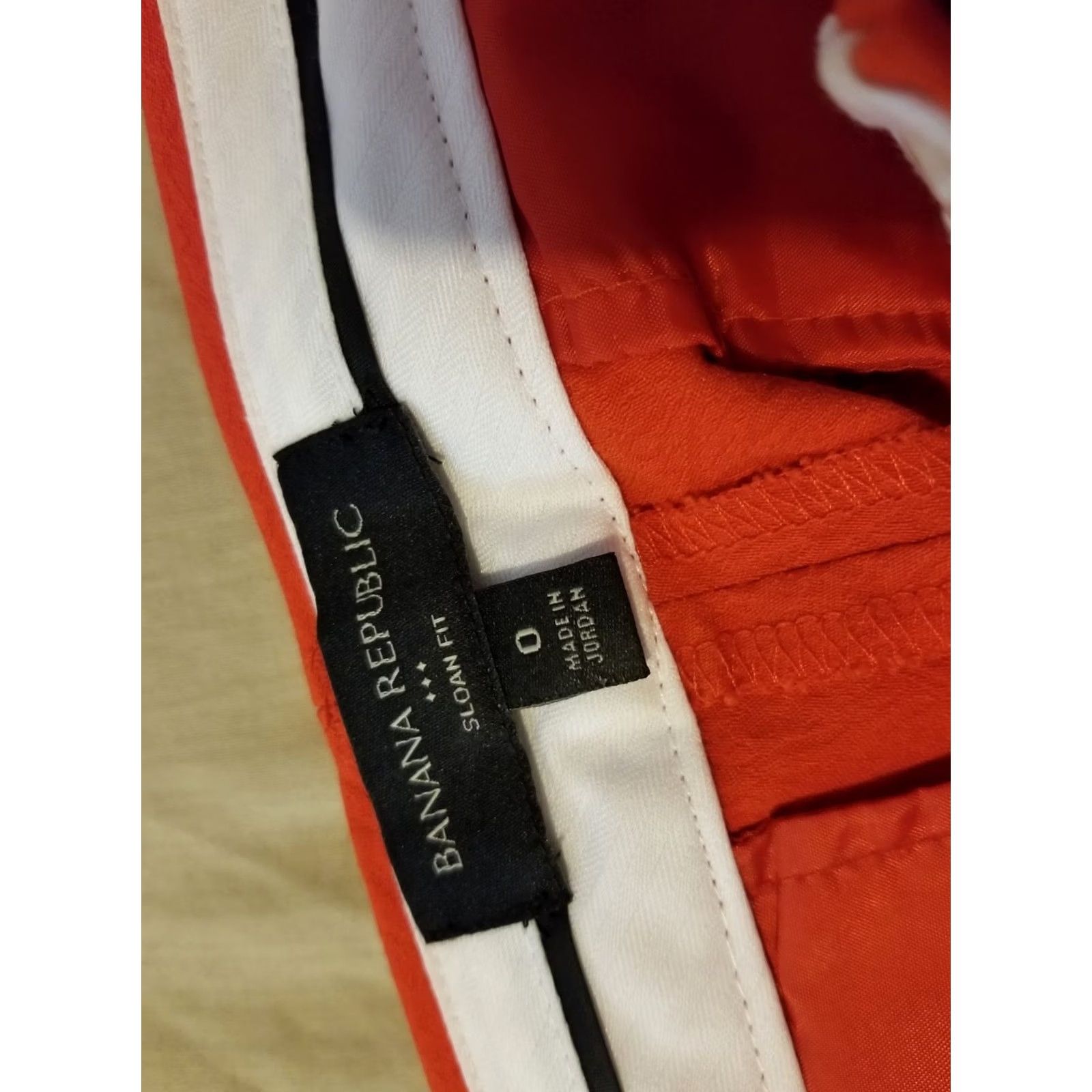 Banana Republic Banana Republic Womens Orange Pants 0 Chino Trouser Khaki Slack Dress Size 25" / US 0 / IT 36 - 3 Thumbnail
