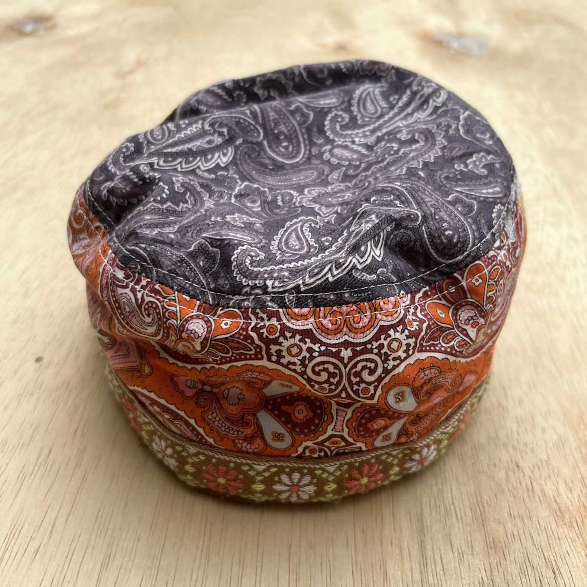 Japanese Brand DIA SOBE PAISLEY PATCWORK VINTAGE PATROL CAP Size ONE SIZE - 4 Thumbnail
