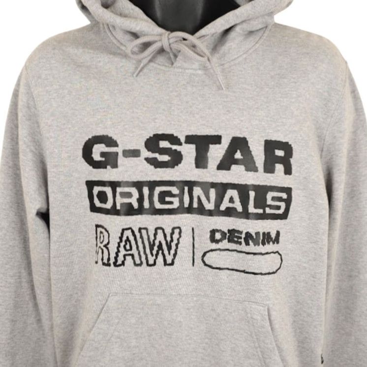 Vintage G-STAR RAW Sweatshirt Hoodie Mens Size Medium Gray Distressed Pullover NEW Shirt Pullover Hooded Pockets Mens Size US M / EU 48-50 / 2 - 2 Thumbnail