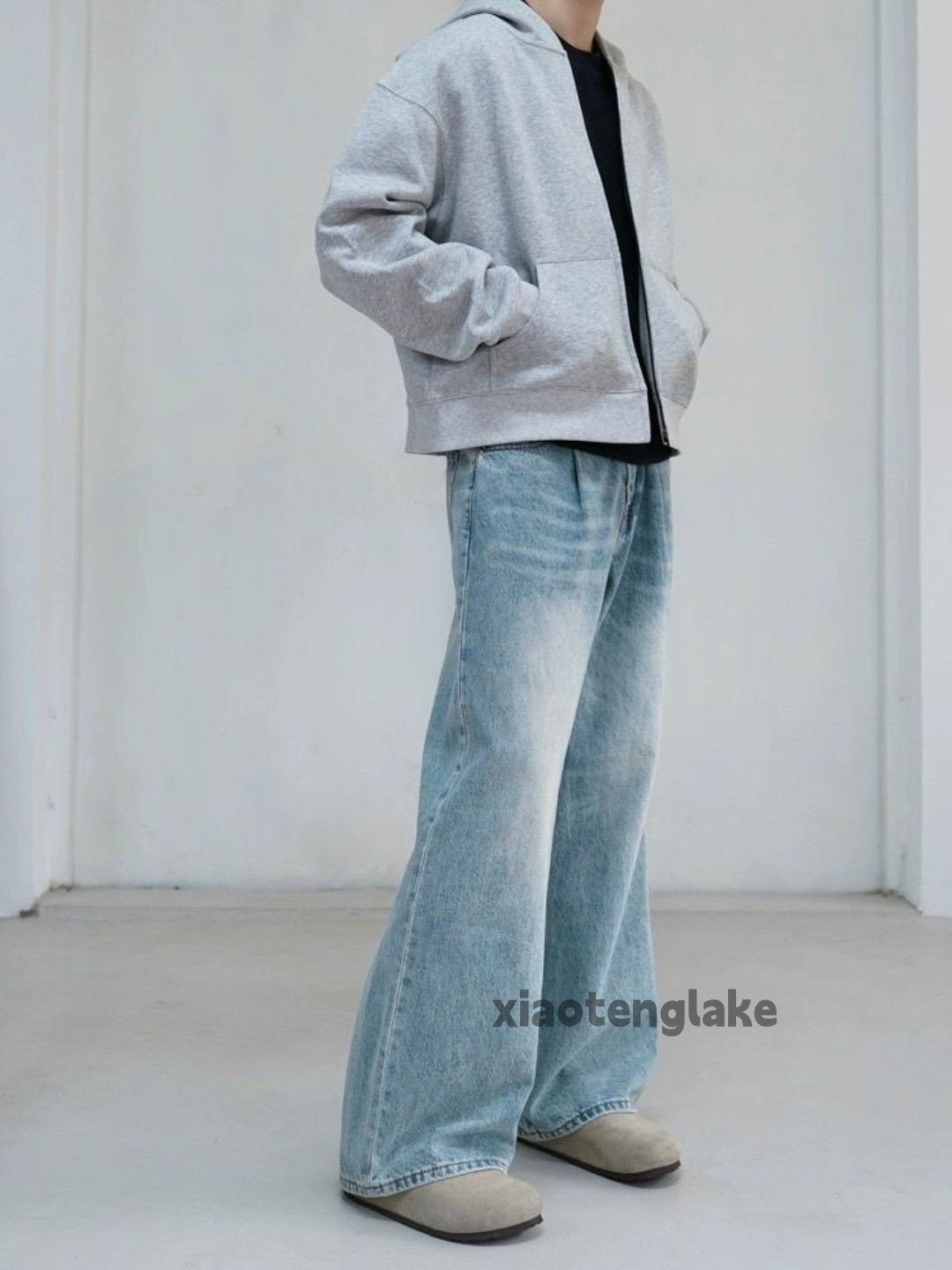 Jean × Vintage washed faded y2k skate hiphop loose baggy jeans Size US 30 / EU 46 - 2 Thumbnail