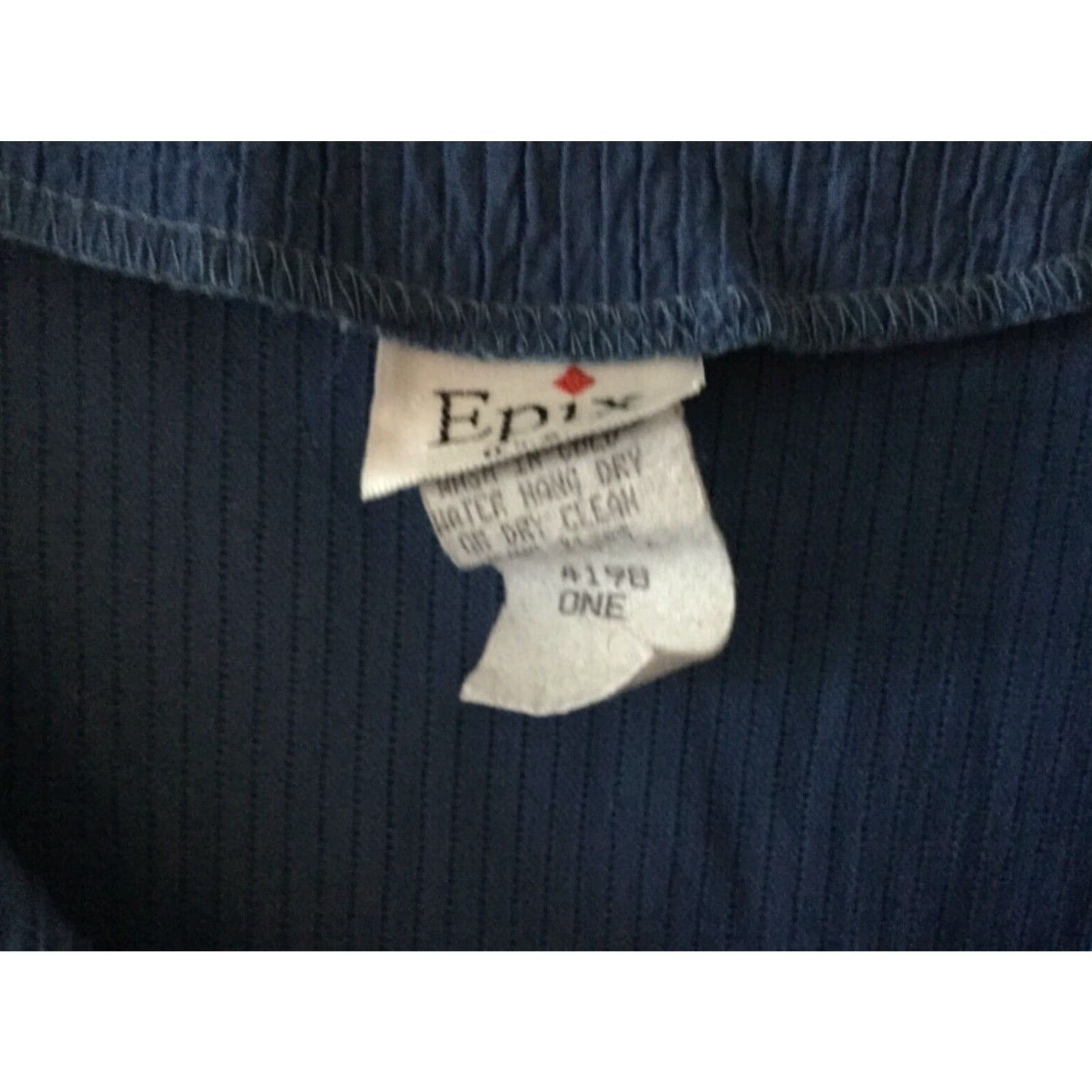 Vintage Epix Blue Embellished Top Women Short Sleeves Stretch Pant Suit One Size Vintage Size 42" / US 20 - 4 Thumbnail