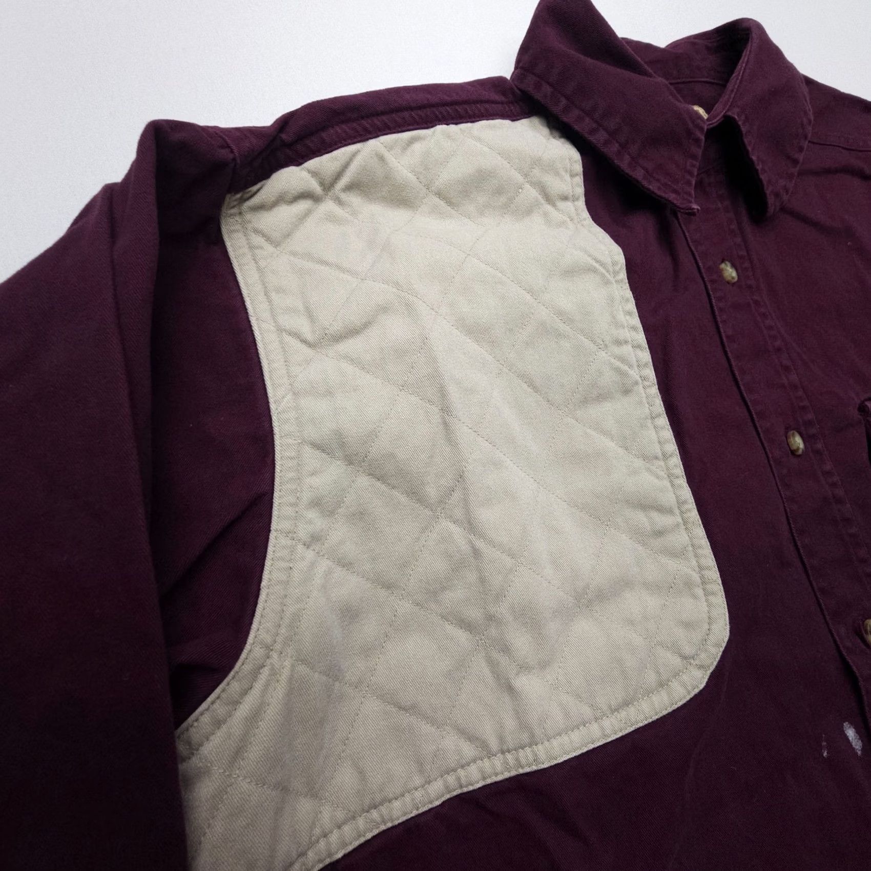 Vintage VINTAGE Woolrich Outdoor Guide Long Sleeve Button-Up Shirt Mens L Burgundy Red Twill Cotton Casual Workwear Travel Size US L / EU 52-54 / 3 - 4 Thumbnail