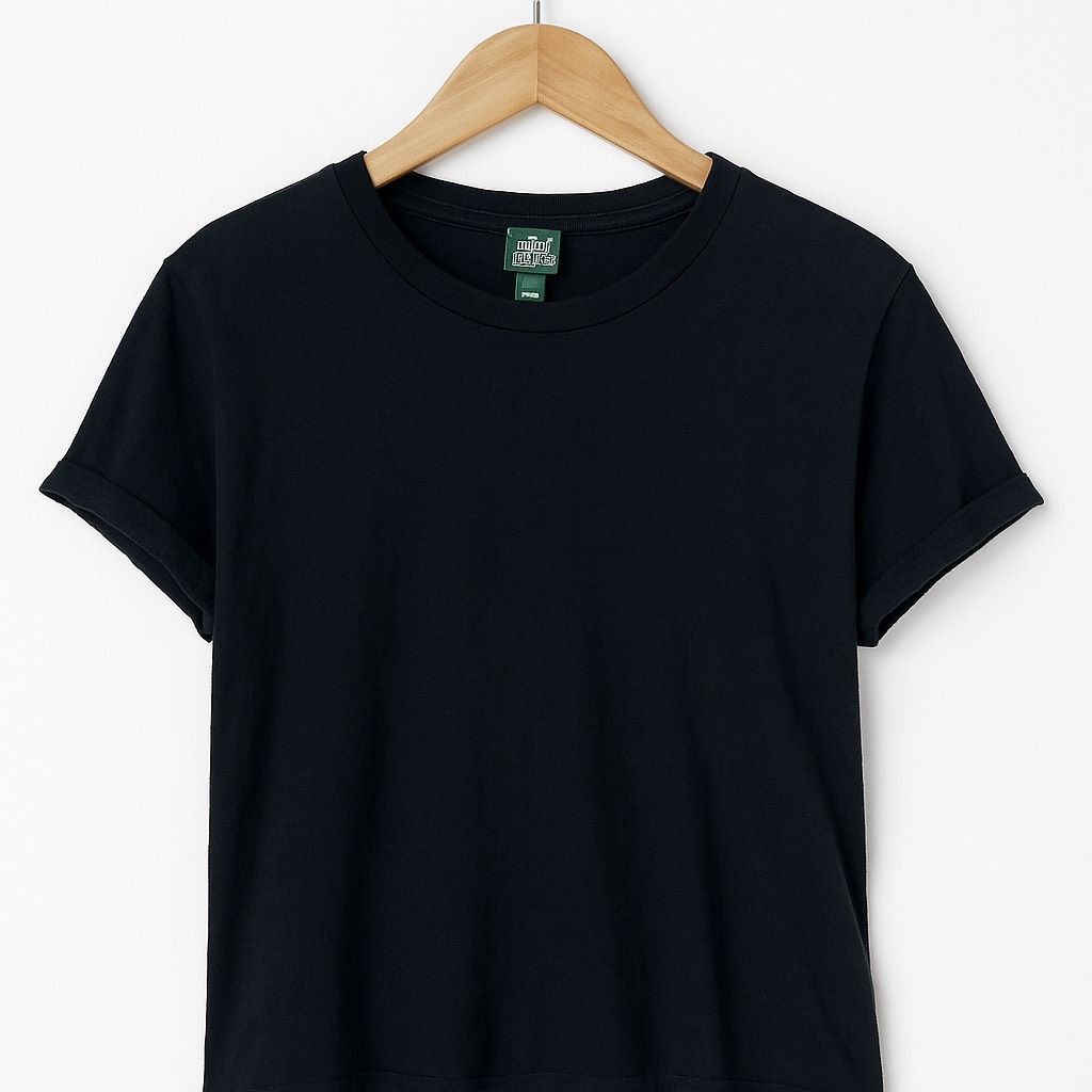 Other Wild Fable Women’s Black T-Shirt | Short Sleeve Cuffed Crew Size S / US 4 / IT 40 - 2 Thumbnail