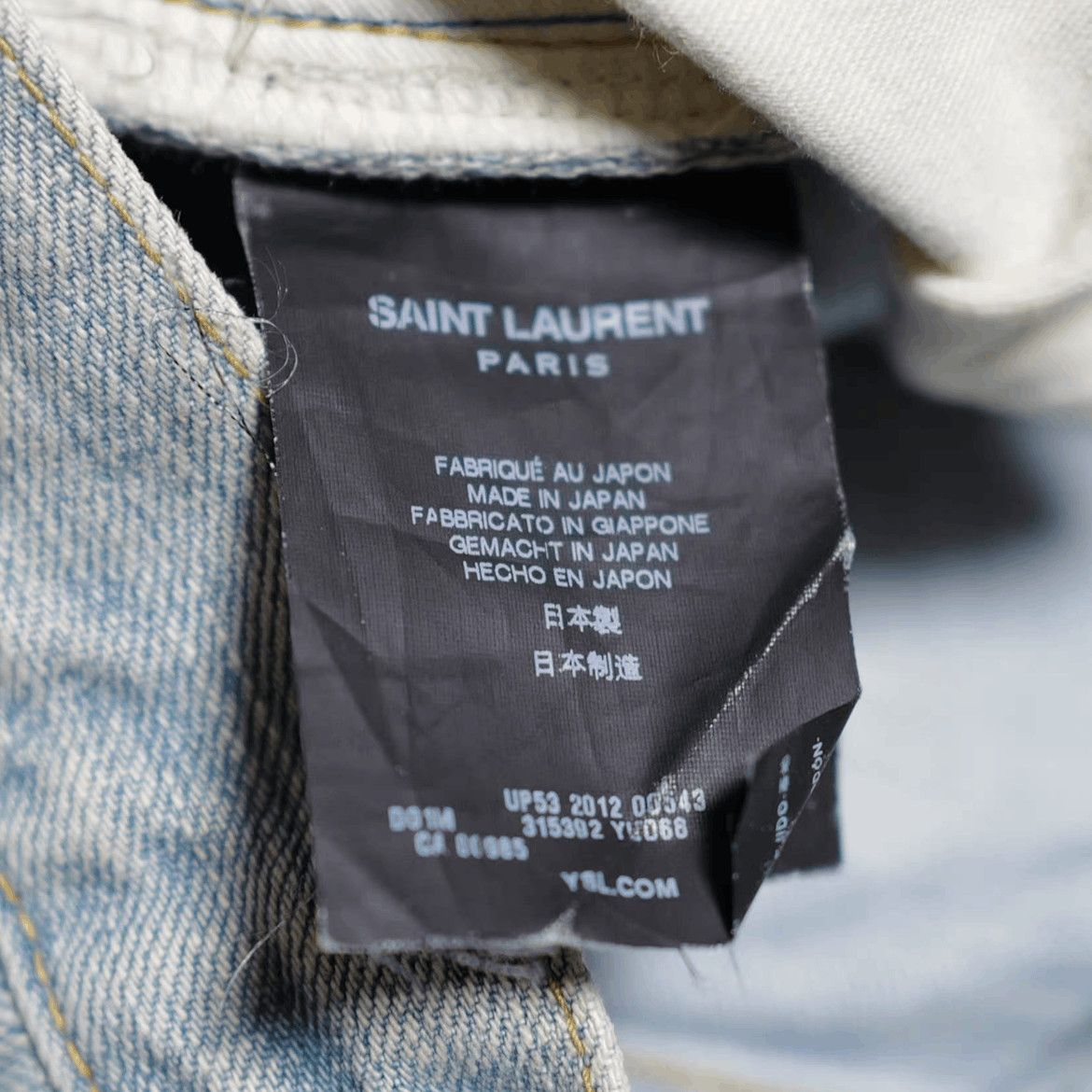 Saint Laurent Paris Saint Laurent Paris 13SS D01 Faded Washed Denim Size US 30 / EU 46 - 3 Thumbnail