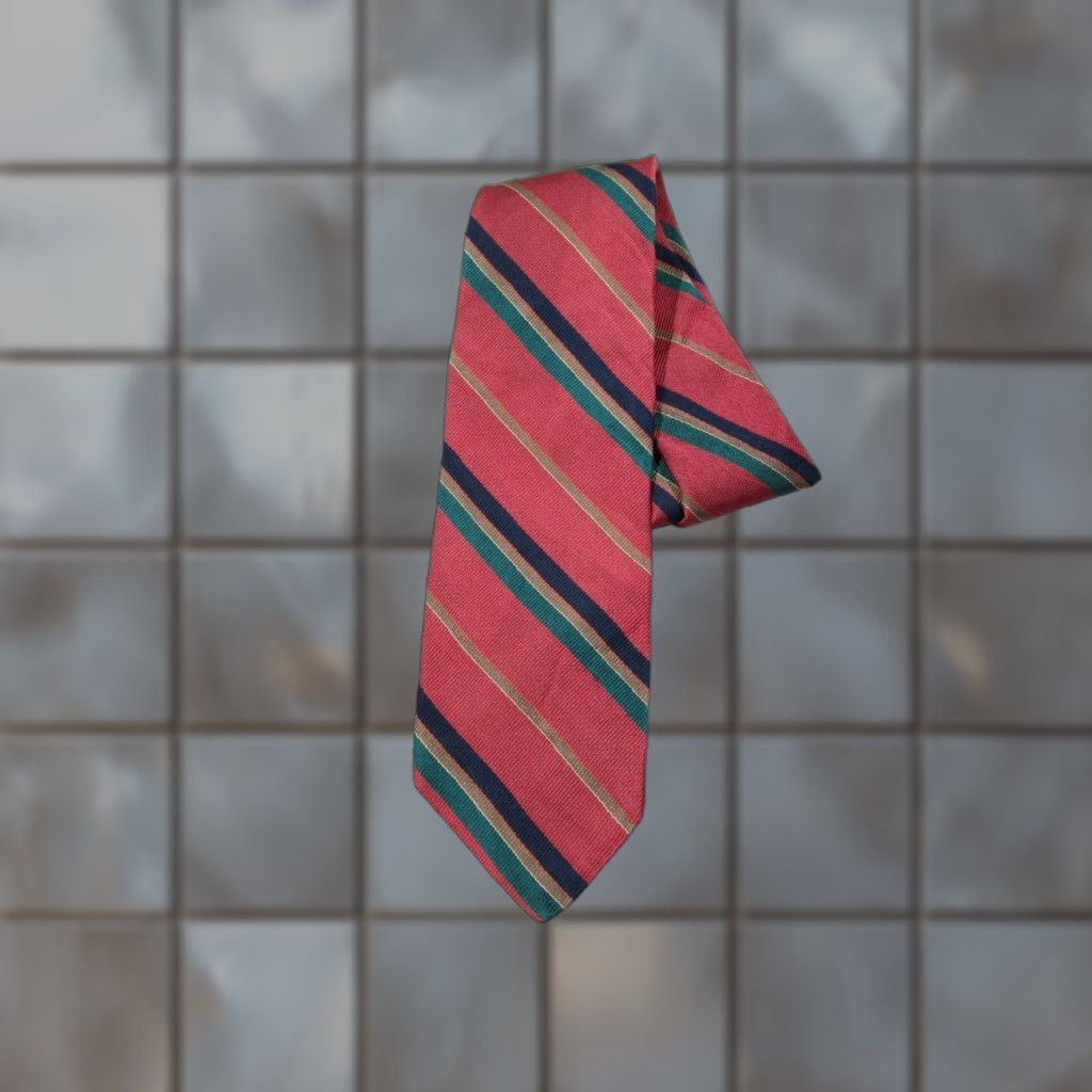 Brooks Brothers VINTAGE Brooks Brothers Makers Men's Red Silk Neck Tie - Classic 57"-60" - 3" Width - Made in USA - Floral Pattern - Preppy Retro Size ONE SIZE - 1 Thumbnail