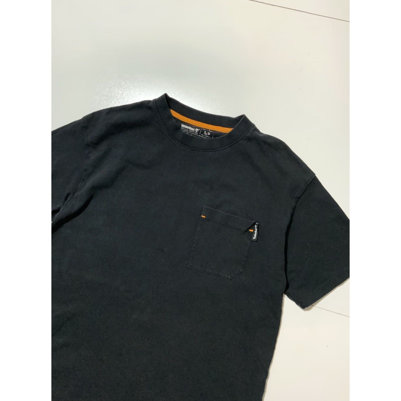 Timberland VINTAGE Timberland T-Shirt Boots Pocket Diagram Black Sz. S Mens Size US S / EU 44-46 / 1 - 4 Thumbnail