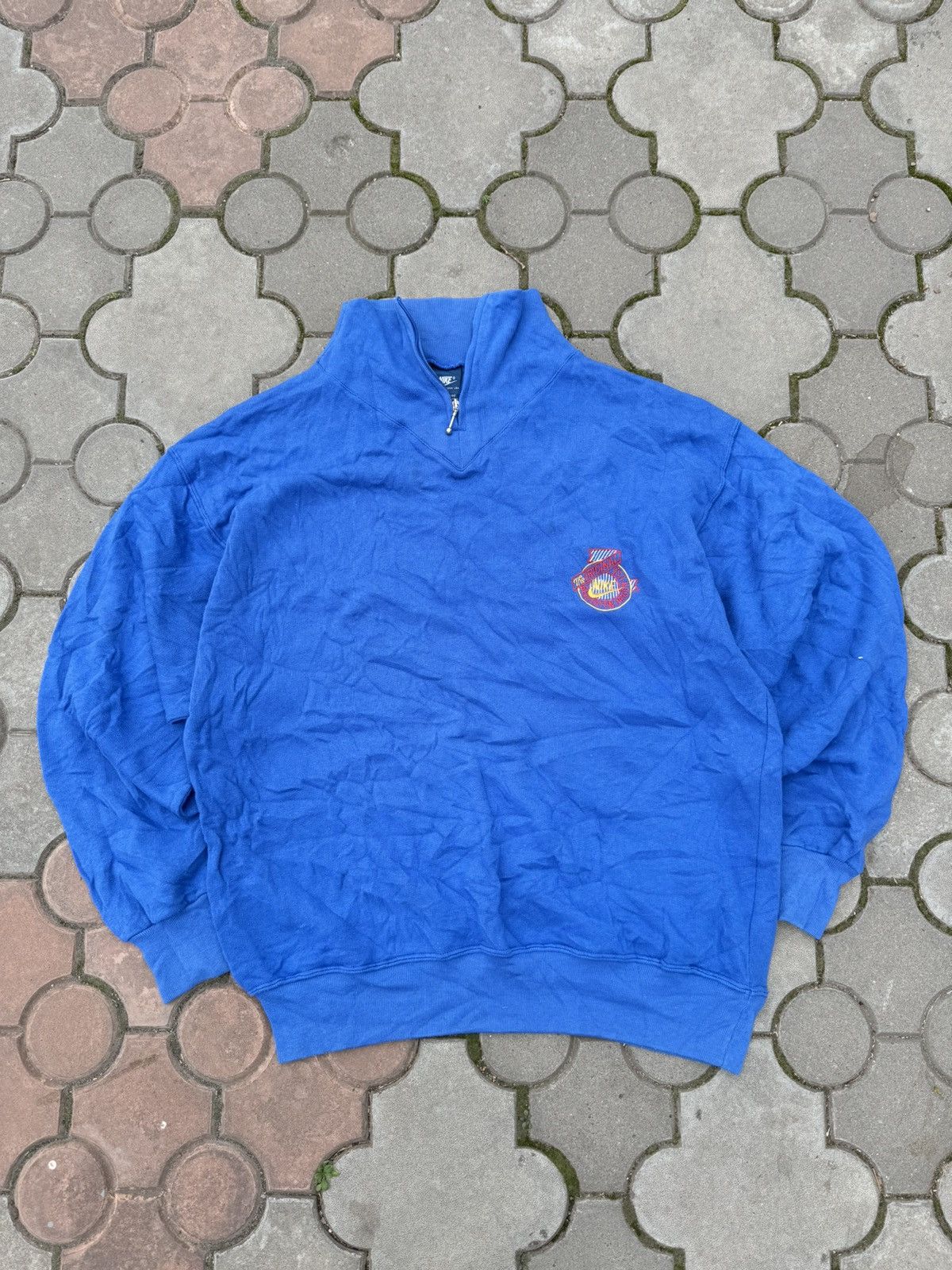 Nike × Vintage Vintage 80s Nike Oregon Baggy Sweatshirt USA Size US L / EU 52-54 / 3 - 1 Thumbnail