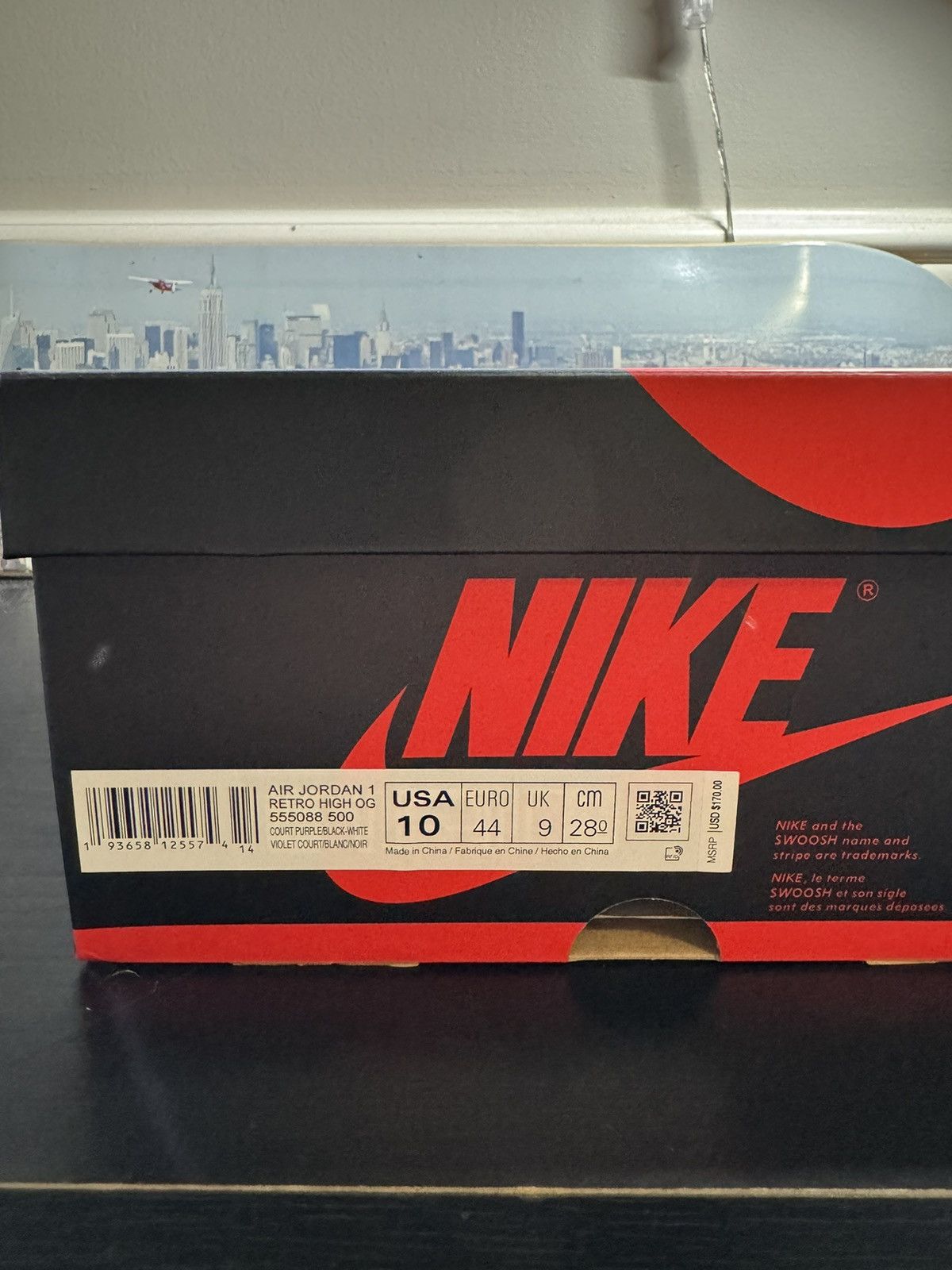 Jordan Brand × Nike Nike Air Jordan 1 Retro OG High Court Purple 2.0 2020 Size US 10 / EU 43 - 8 Thumbnail