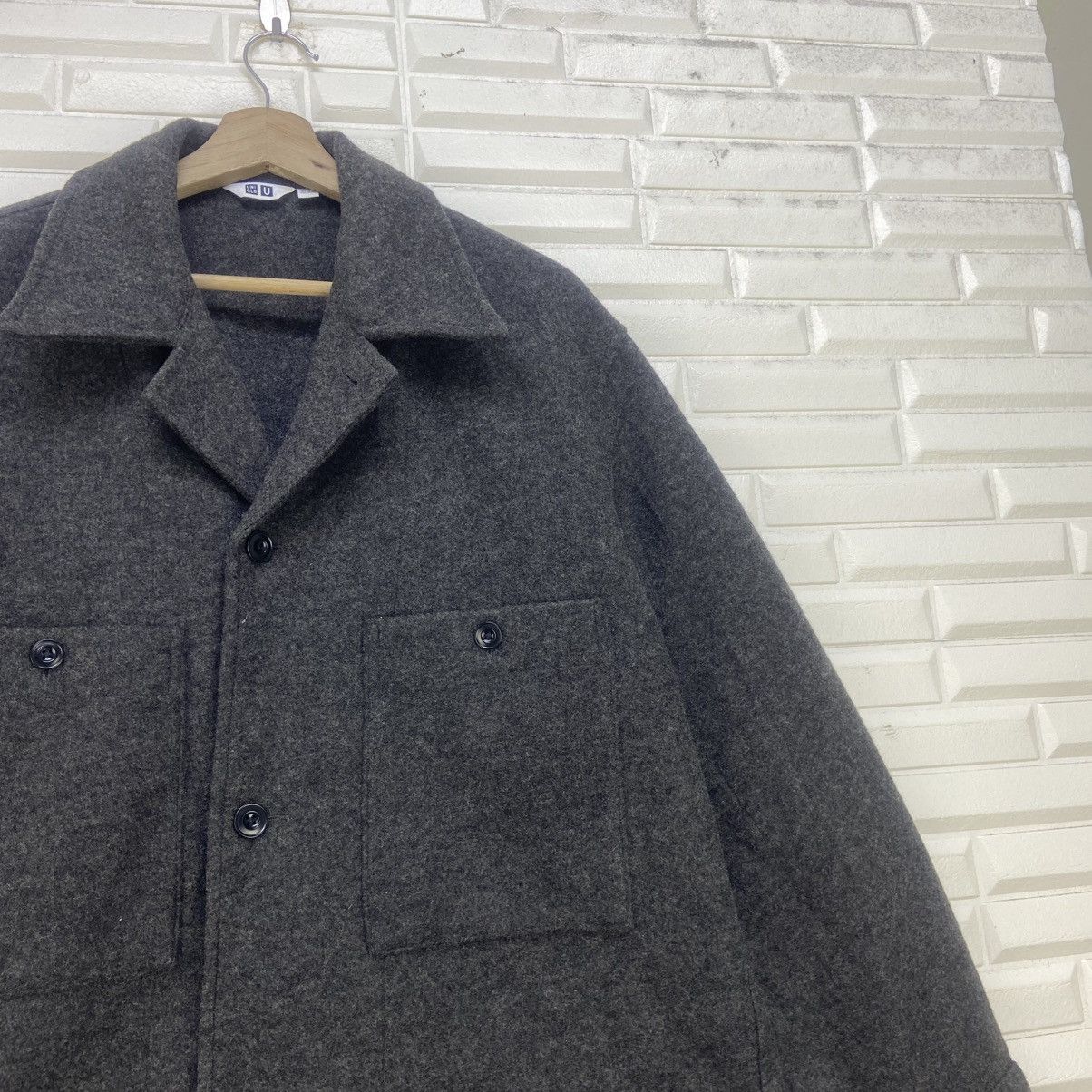 Lemaire × Uniqlo Uniqlo X Lemaire Wool Jacket Coat Size US M / EU 48-50 / 2 - 4 Thumbnail