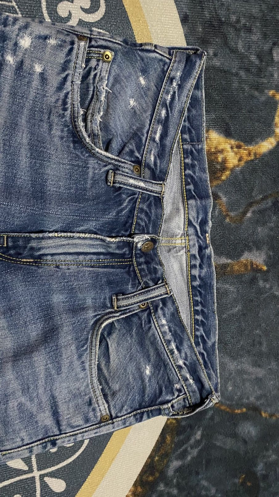 Blue Blue Japan Distressed Blue Blue King Of The Blue Jeans Size US 30 / EU 46 - 6 Thumbnail