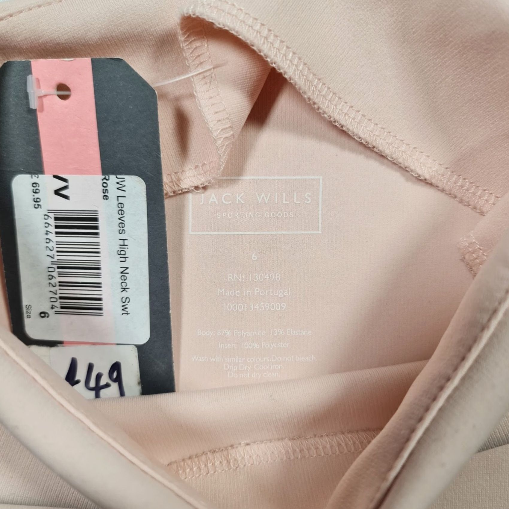 Jack Wills Jack Wills Sweatshirt Pink 6 UK High Neck Relaxed Fit Womens Activewear Top Size M / US 6-8 / IT 42-44 - 5 Thumbnail