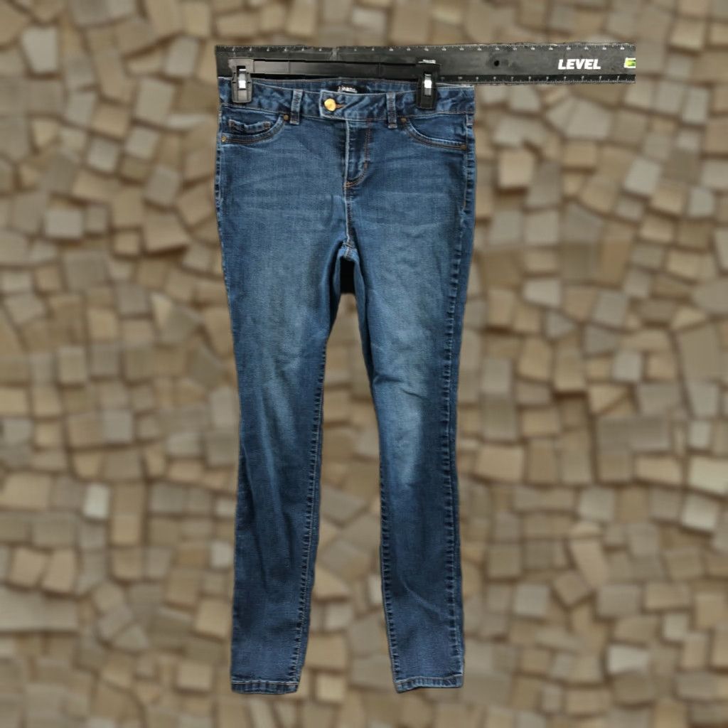 Vintage d.jean Skinny Jeans Womens Size 4 Medium Wash Blue FLAW Size 27" / US 4 / IT 40 - 1 Thumbnail