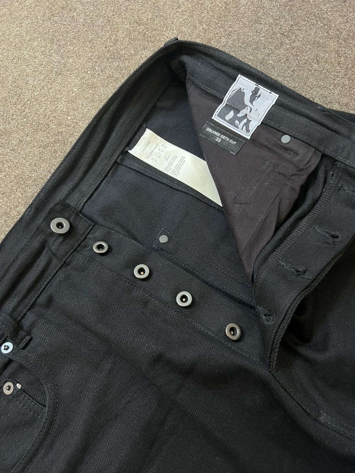 Rick Owens Rick Owens SS25 Dblknee Geth Cut Size US 33 - 14 Thumbnail