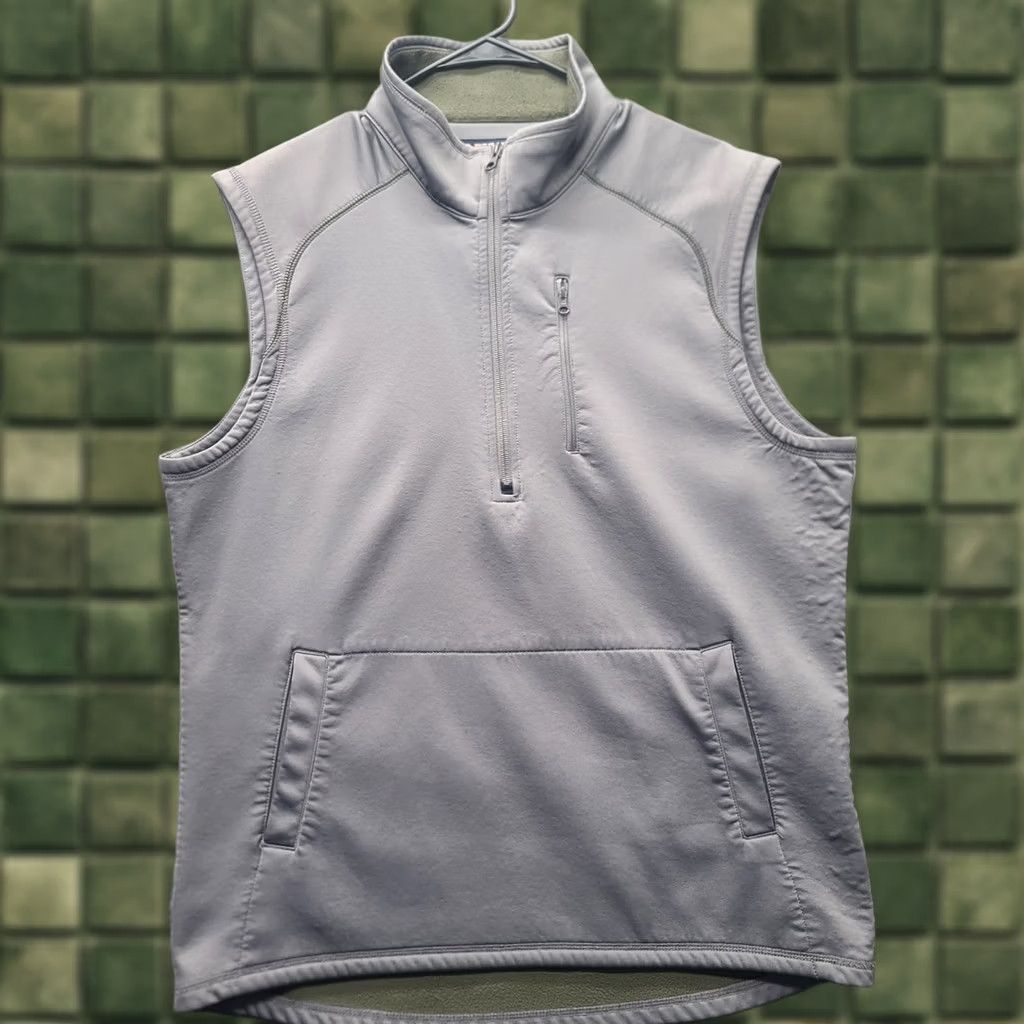 Vintage Duluth Trading Vest Mens LT Tall Fire Hose Fleece Lined Relaxed Fit Canvas Vest - Gray, Polyester Lining, Pockets, Outdoor, Workwear, 60”+ Size US L / EU 52-54 / 3 - 1 Thumbnail