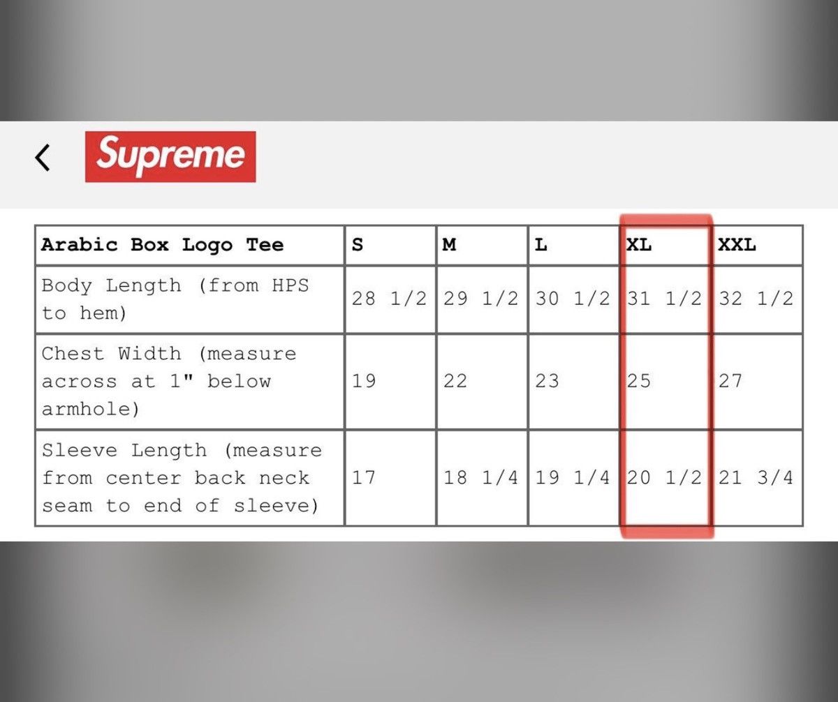 Supreme Supreme BoxLogo Arabic Tee XL Size US XL / EU 56 / 4 - 6 Thumbnail
