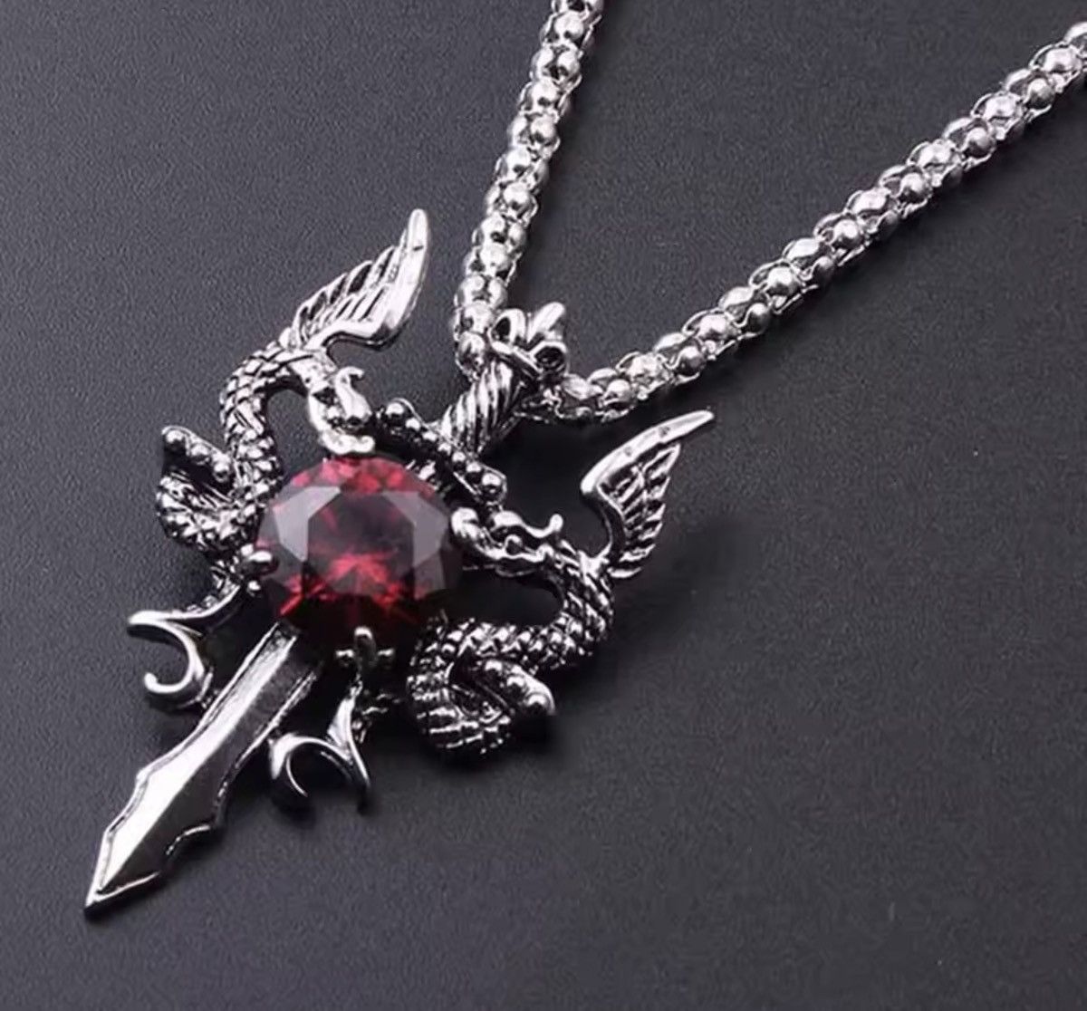 Japanese Brand Gothic Skeleton Cross Necklace Size ONE SIZE - 4 Thumbnail