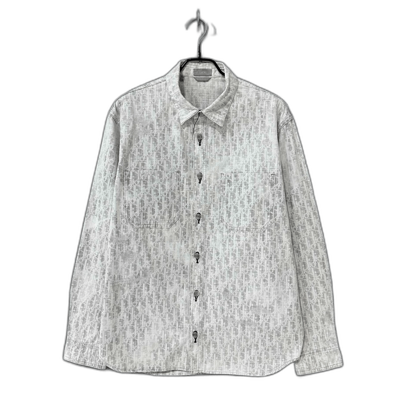 Dior Vintage Washed Print Shirt by Dior-yf Size US M / EU 48-50 / 2 - 1 Thumbnail