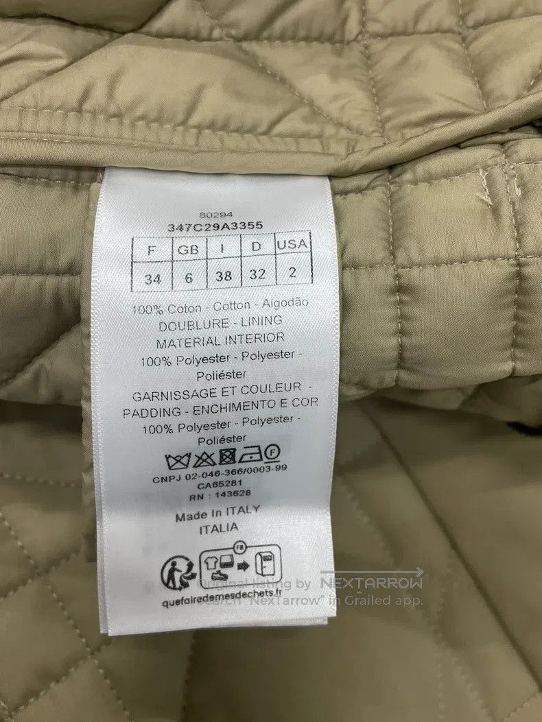 Dior Dior Khaki rattan plaid tie-up cotton jacket Size XXS / US 00 / IT 34 - 5 Thumbnail