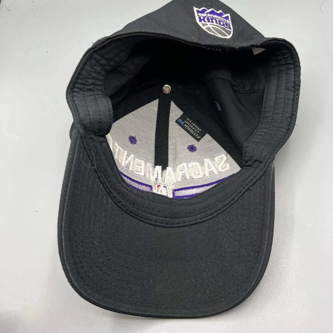 Adidas Sacramento Kings Hat Men Adidas NBA Stretch Fitted Cap S-M Size ONE SIZE - 2 Thumbnail