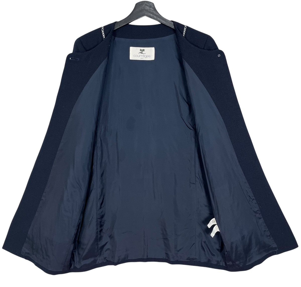 Courreges × Designer Courreges Single Button Woman Coat Size M / US 6-8 / IT 42-44 - 7 Thumbnail