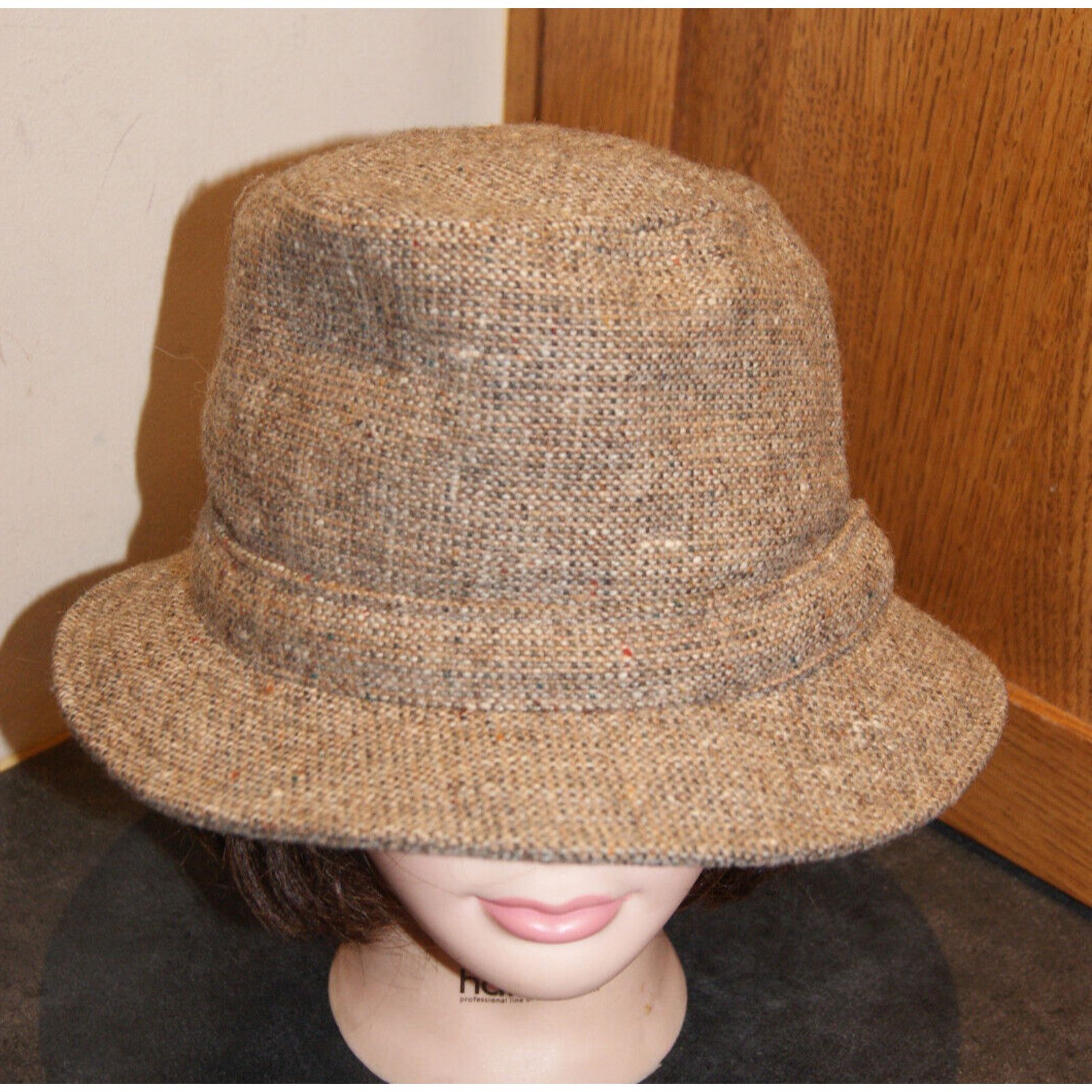 Other VTG Donegal Handwoven M Houndstooth Tweed Wool Fedora Size ONE SIZE - 1 Thumbnail