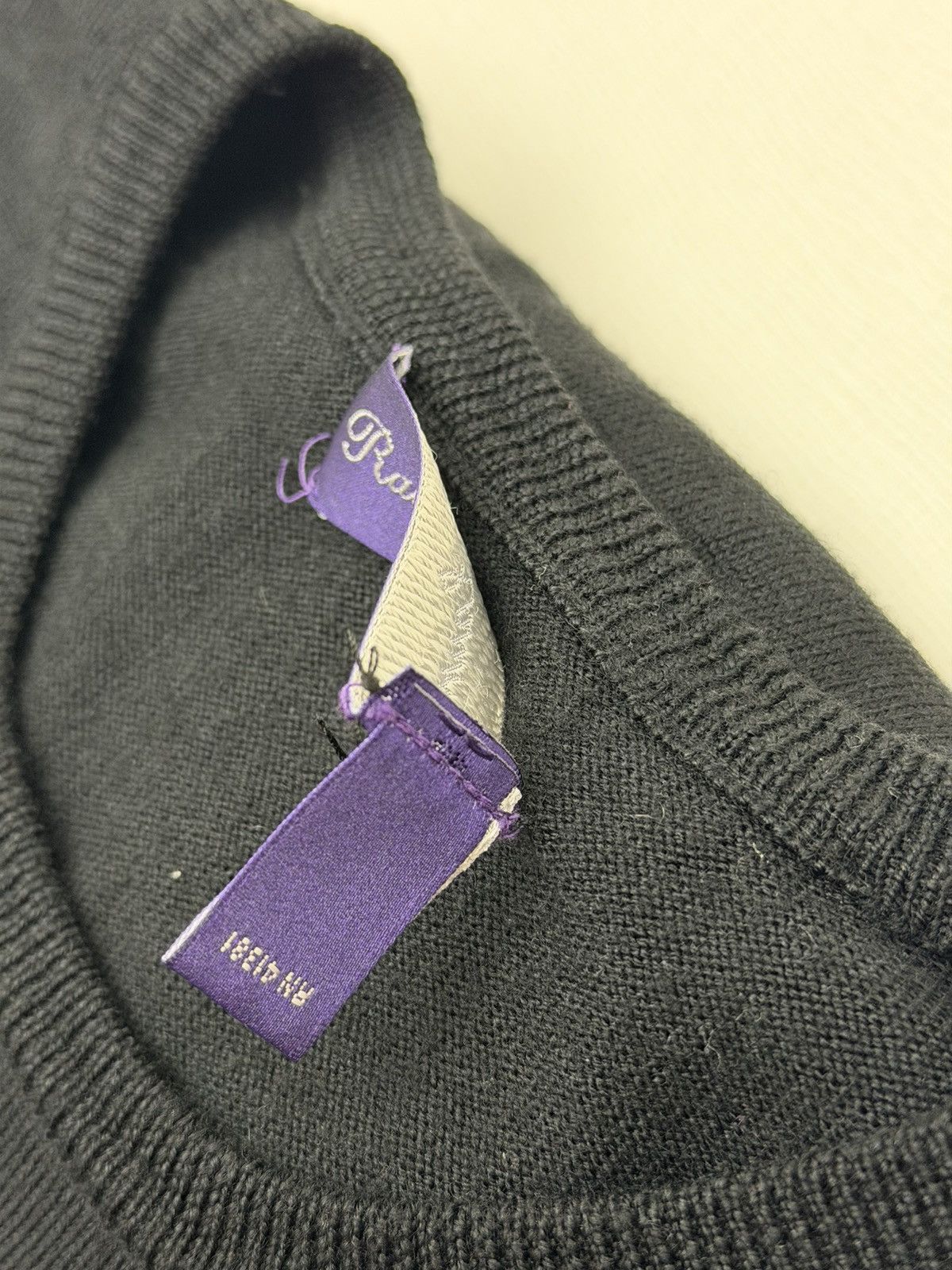 Ralph Lauren Purple Label Ralph Lauren Purple Label Wool Silk Cashmere CrewneckSweater Size US XL / EU 56 / 4 - 3 Thumbnail