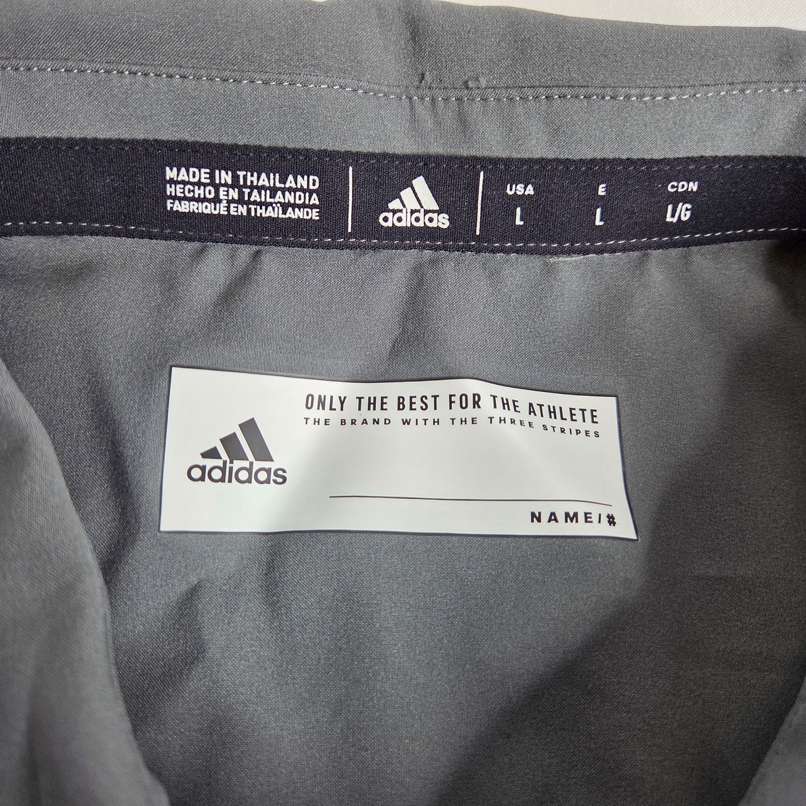 Adidas Men's Addias Gray East Coast Pro Button Down Polo Size US L / EU 52-54 / 3 - 4 Thumbnail