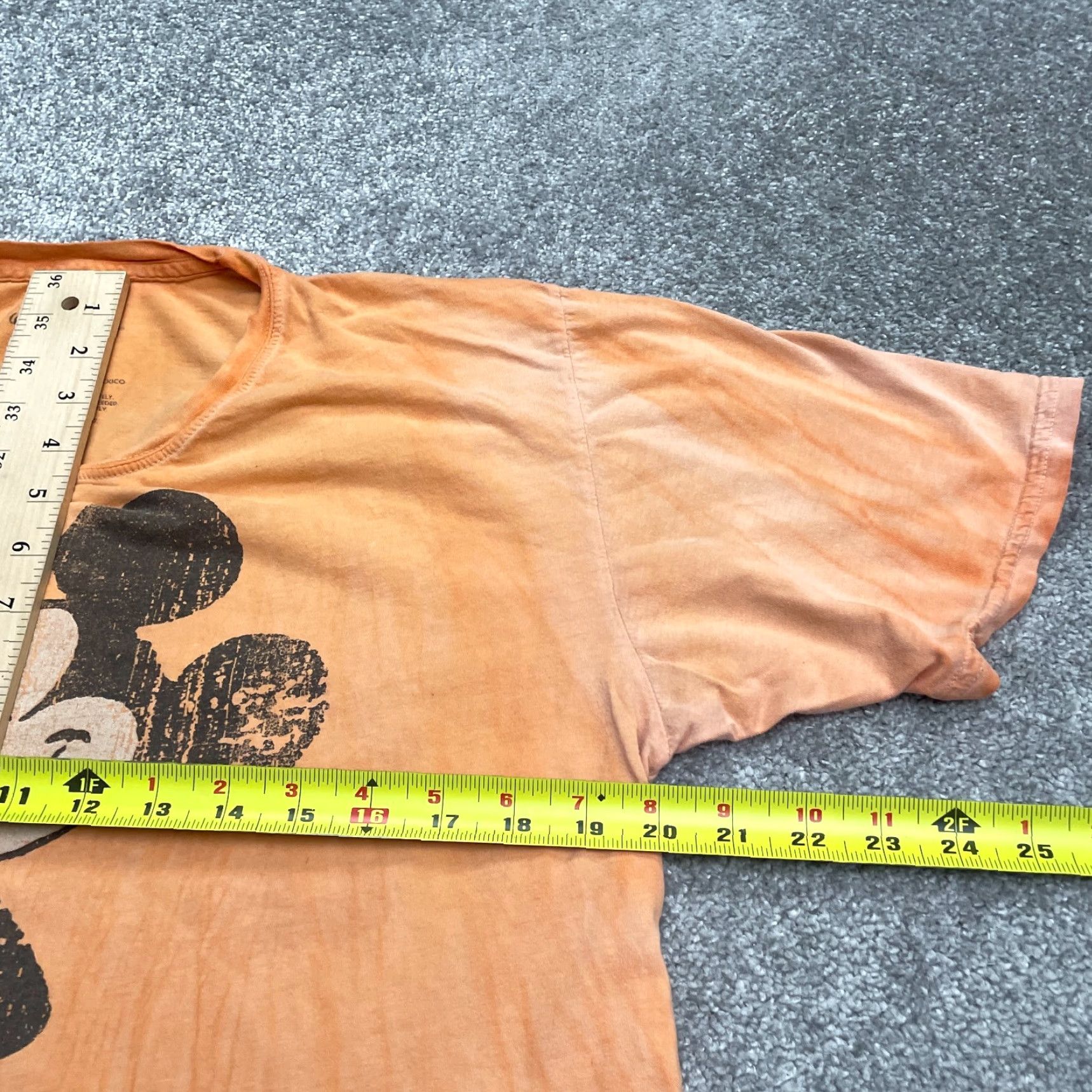 Disney Disney T-Shirt Mens XL Orange Cotton Mickey Mouse 90s Tie-Dye Graphic Crew Neck Short Sleeve Vintage, Disney, Logo, Graphic Print Size US XL / EU 56 / 4 - 7 Thumbnail