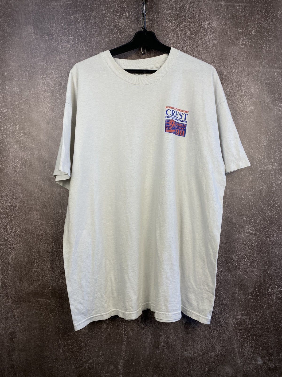 Vintage World Cup France 98 football white tee t-shirt vintage 90s Size US XL / EU 56 / 4 - 1 Thumbnail