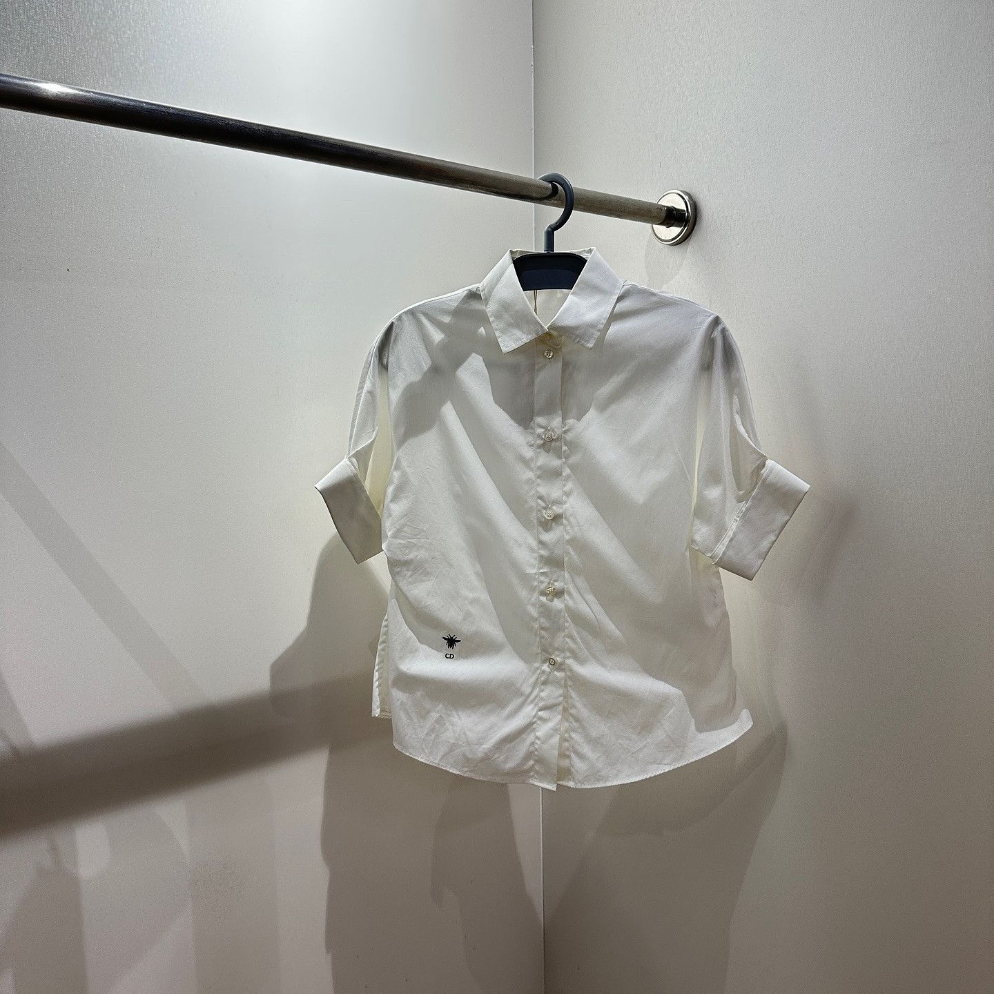 Dior Dior Bee Embroidery Button Up Shirt Size 36 Size XS / US 0-2 / IT 36-38 - 1 Thumbnail