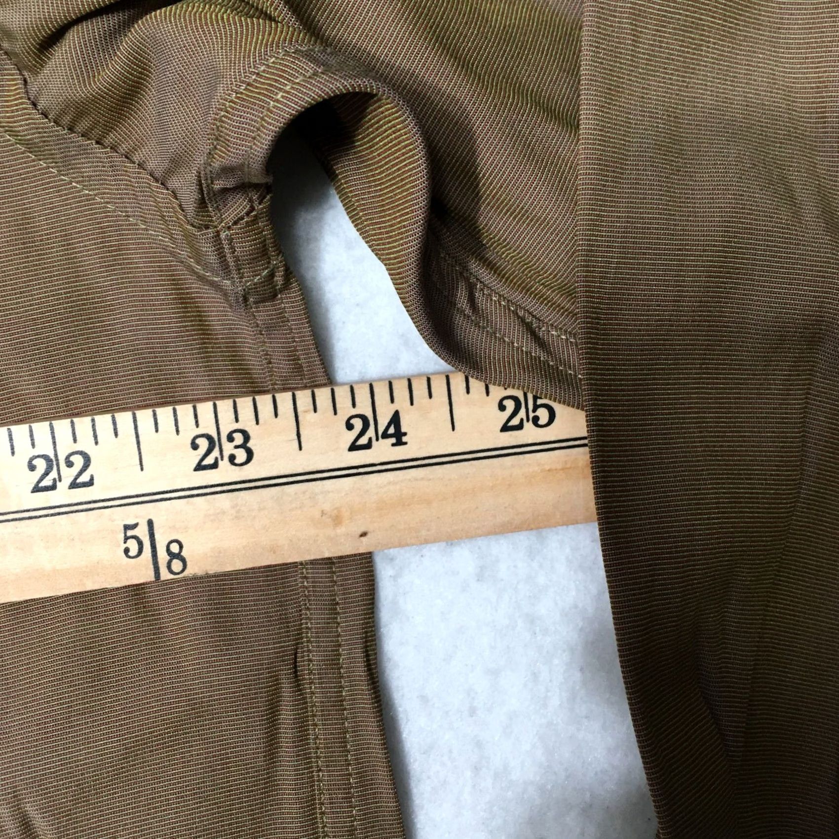 Olive brown olive Changing Shimmering Style Metallic Shirt XL birachi long sleeve Size US XL / EU 56 / 4 - 6 Thumbnail