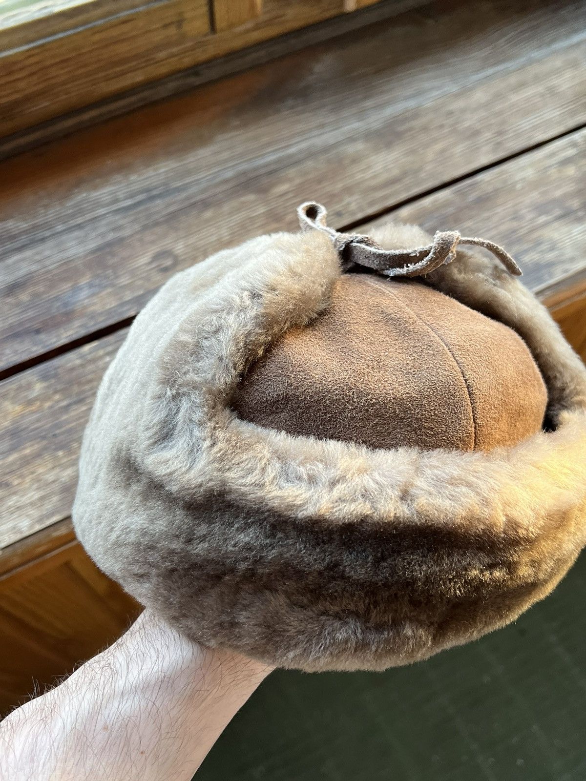 Leather Vintage Ushanka CRAMBES Y2K Leather Trapper Hat Rare Size ONE SIZE - 8 Thumbnail