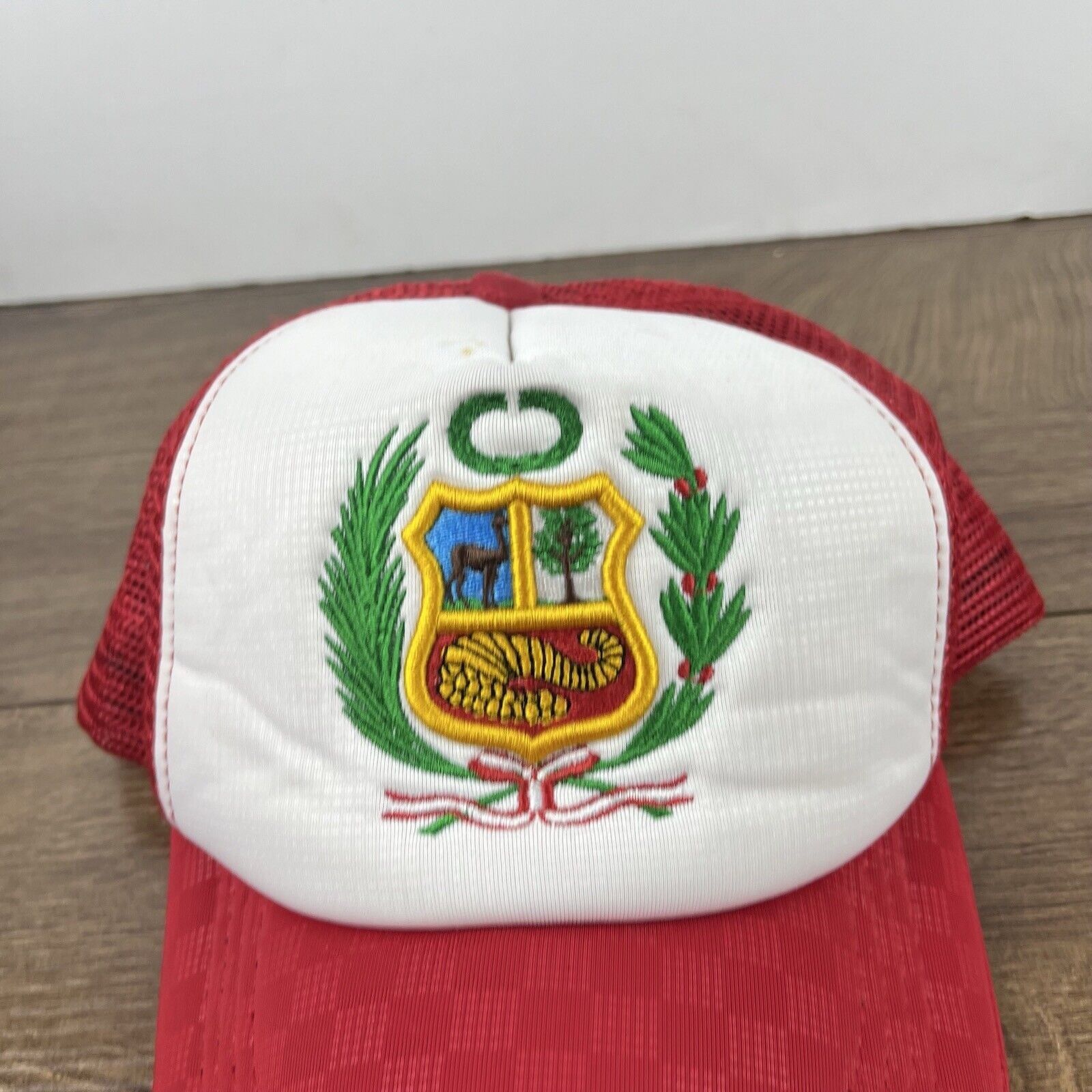 Other Peru Hat Peru Snapback Hat Adjustable Hat Red Hat Adult Fit Size ONE SIZE - 6 Thumbnail